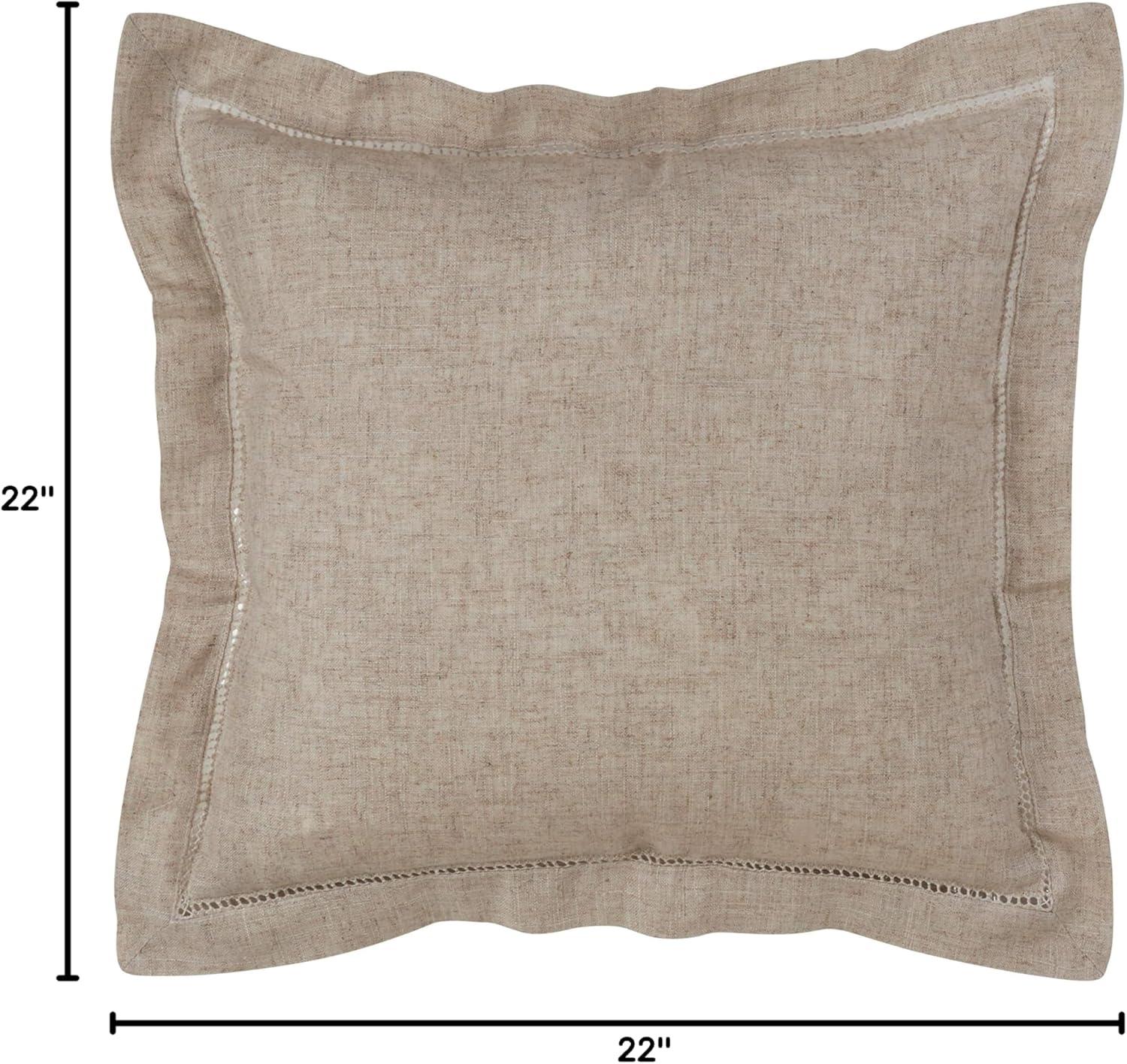 Saro Toscana Collection Linen Throw Pillow