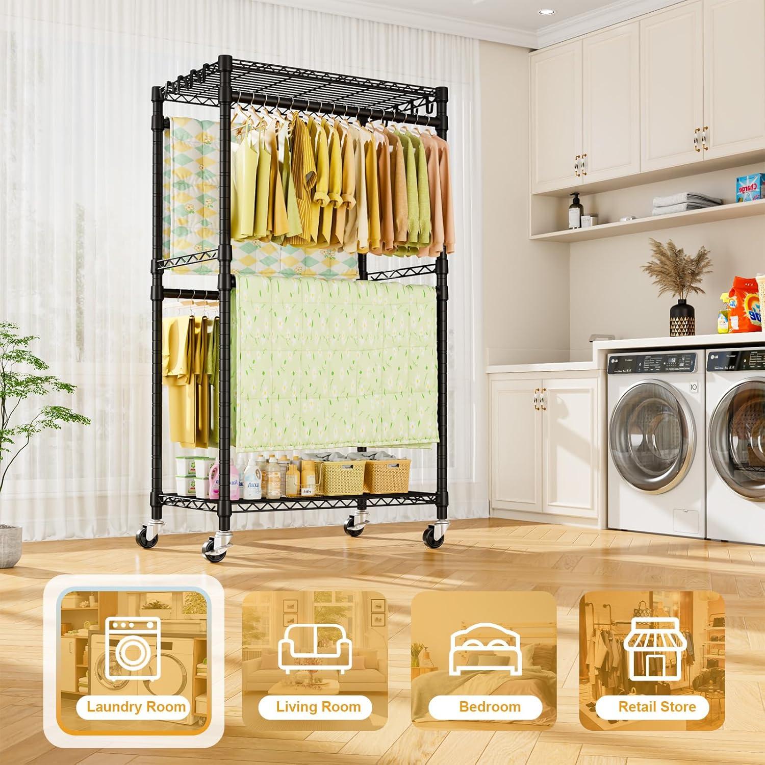 SOOTBA Rolling Clothes Hanger