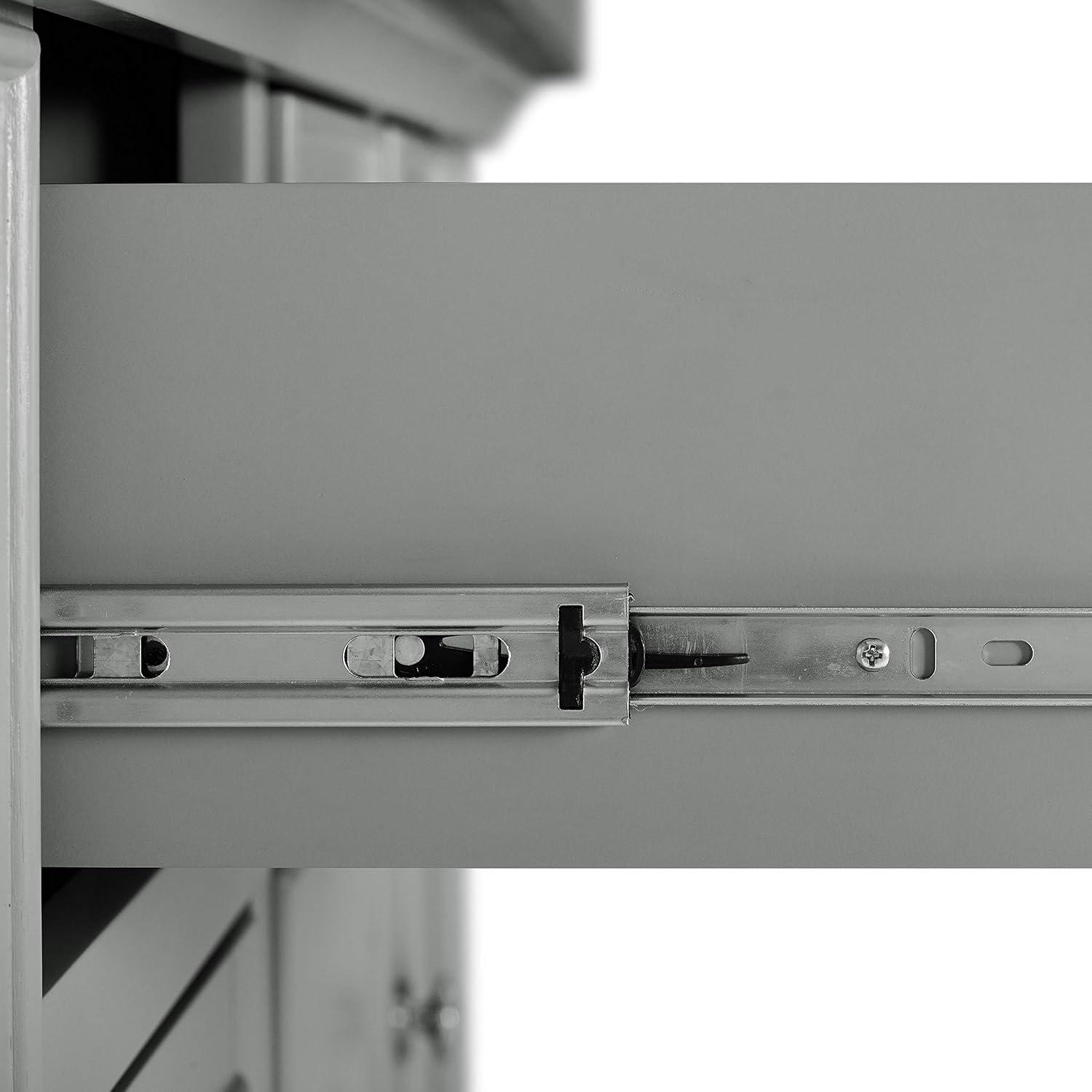 Julia Stainless Steel Top Kitchen Island Gray - Crosley: Towel Bar, Spice Rack, 5 Drawers, 2 Cabinets
