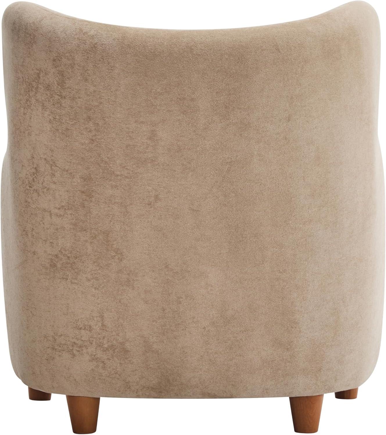 Christopher Knight Home Bacho Cozy Wingback Upholstered Accent Chair, Camel