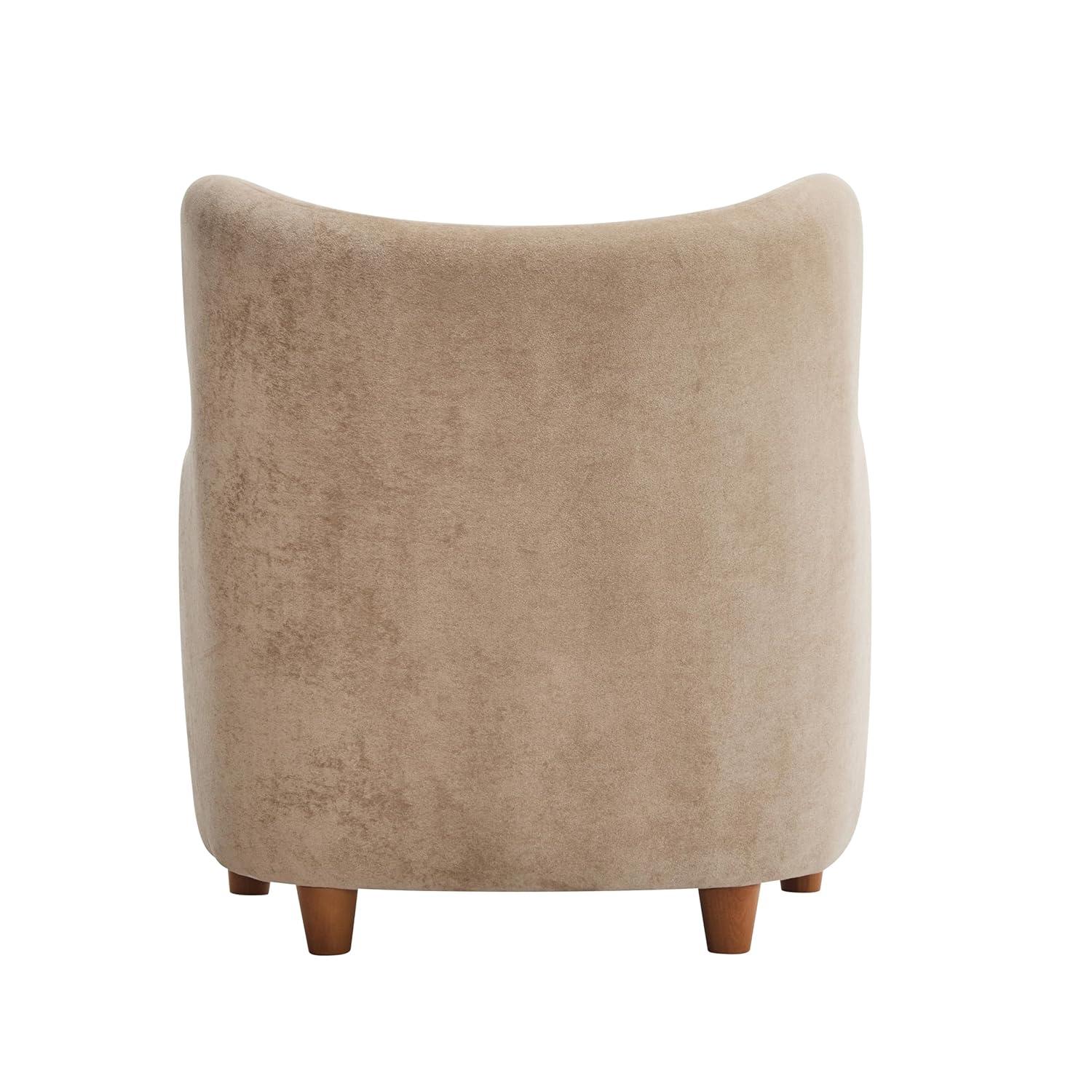 Christopher Knight Home Bacho Cozy Wingback Upholstered Accent Chair, Camel