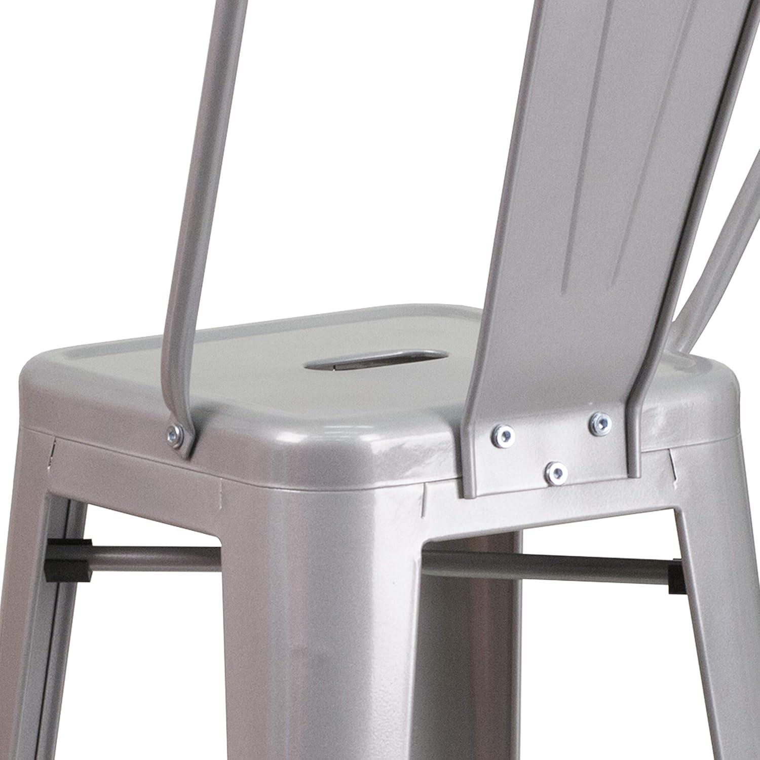 Flash Furniture Metal Outdoor Stool