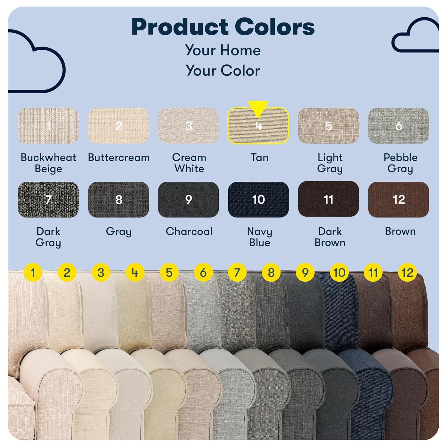 Serta Copenhagen 78" Rolled Arm Sofa, Easy Care Fabric, Soft Pillow Back, Pocket Coil Seat Cushions