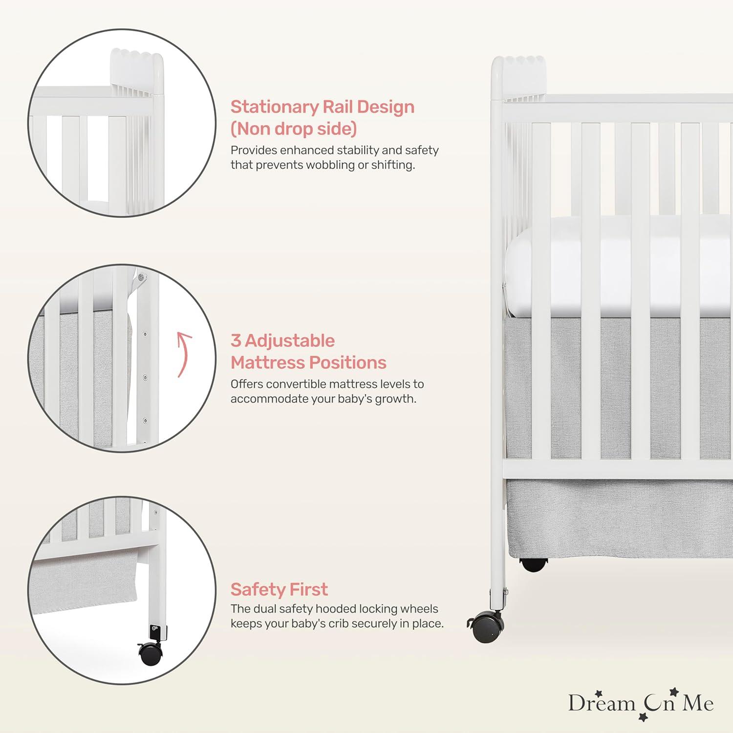 Dream On Me Carson Classic 3-In-1 Convertible Crib