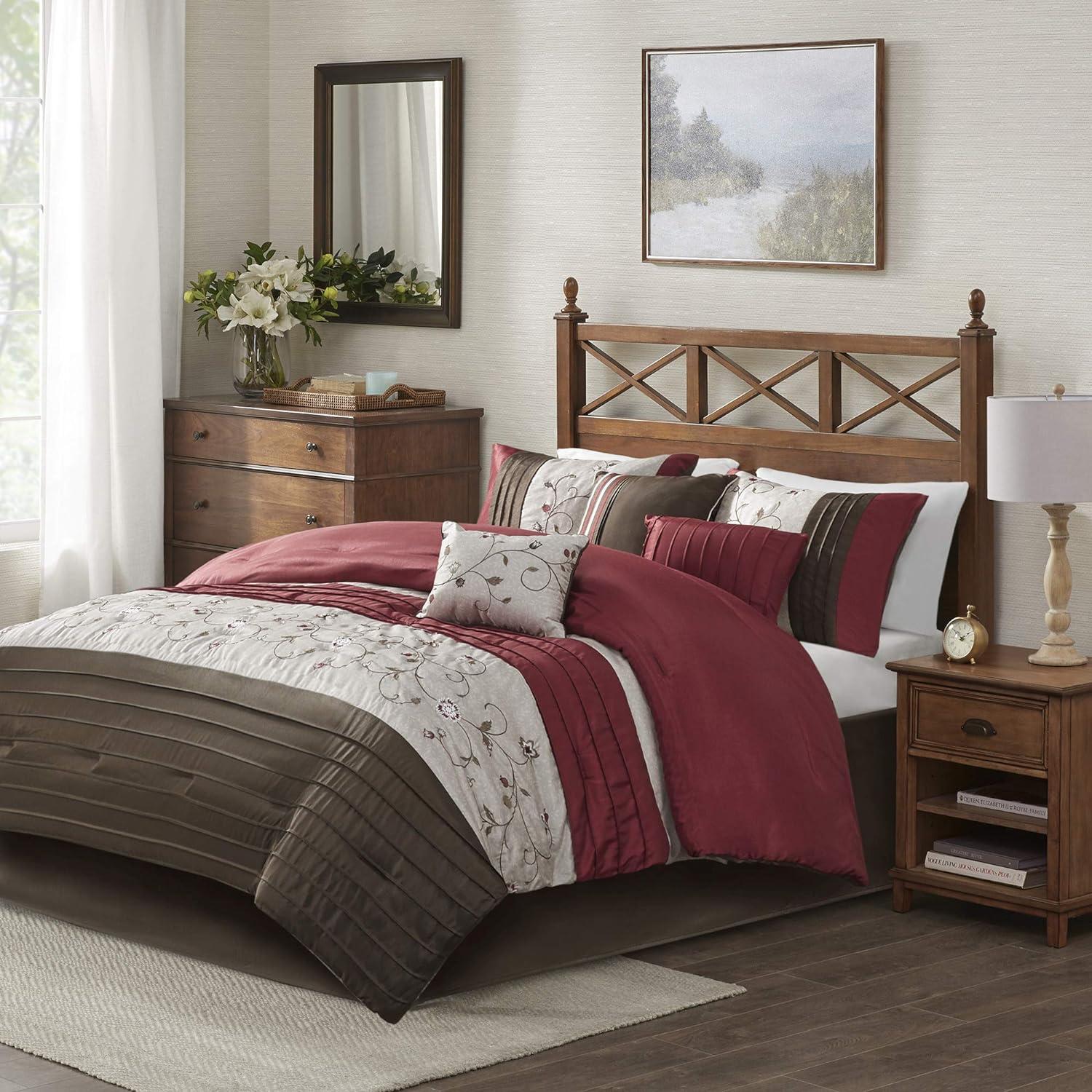 Serene Embroidered 7 Piece Comforter Set