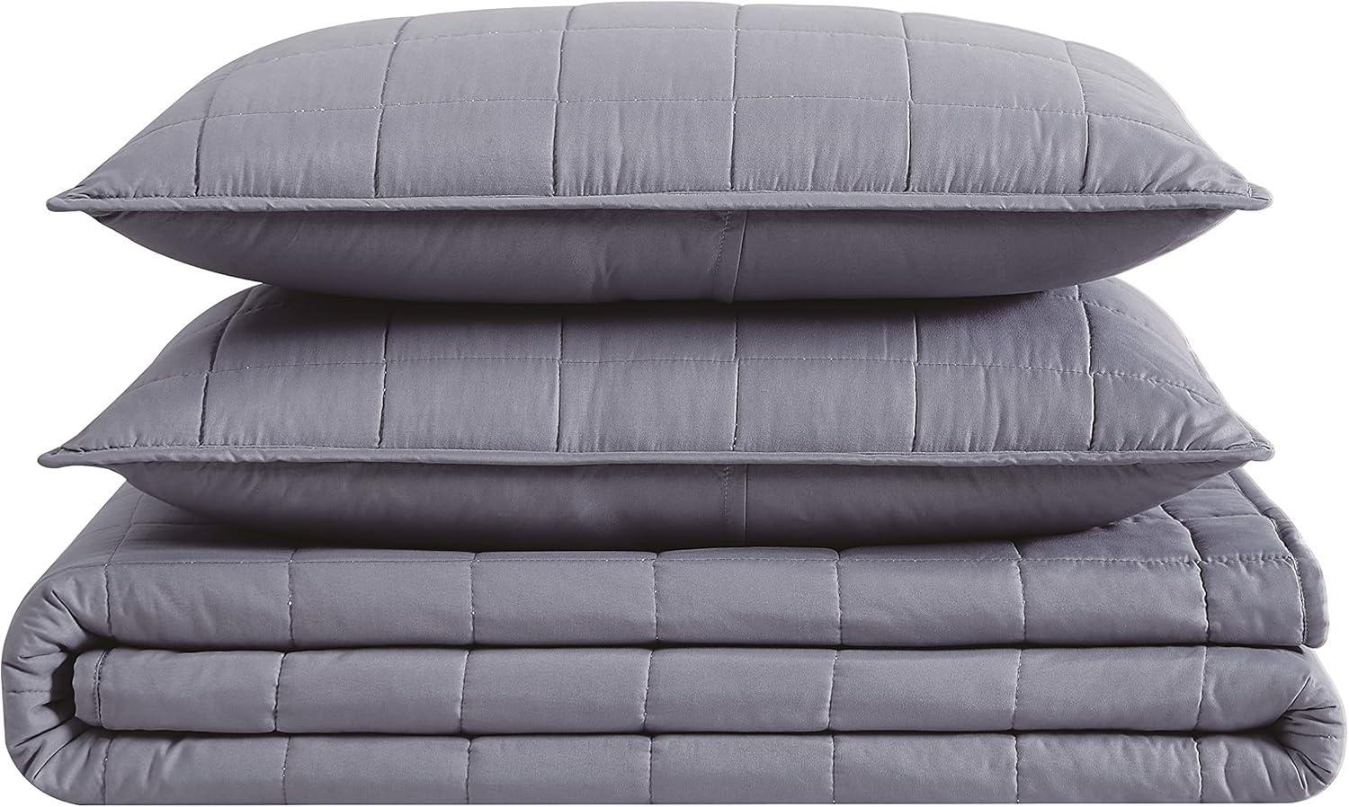 London Fog London Fog Garment Wash Solid Quilt Set