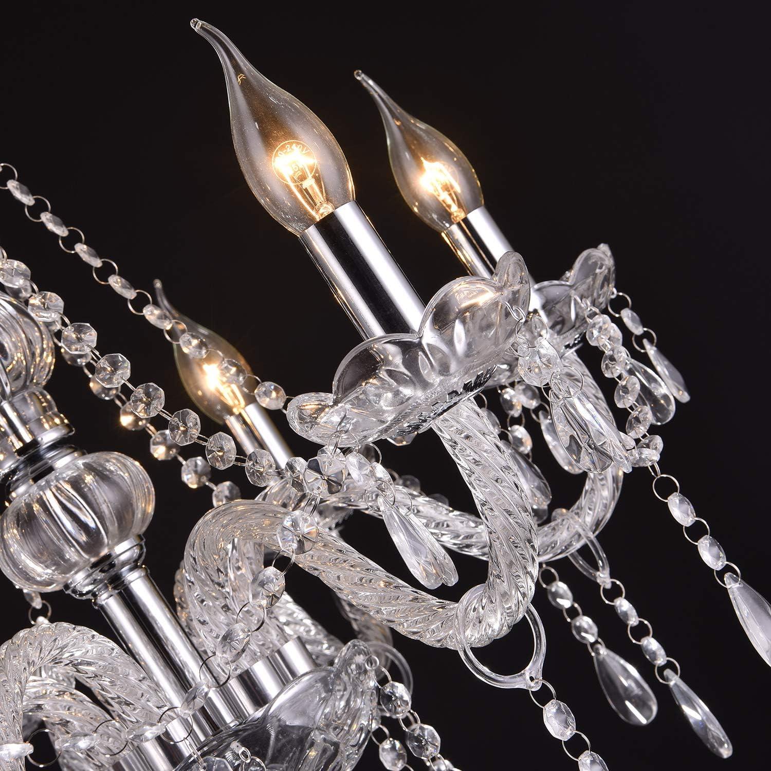 Classic European Crystal Candle Chandelier with 10 Lights