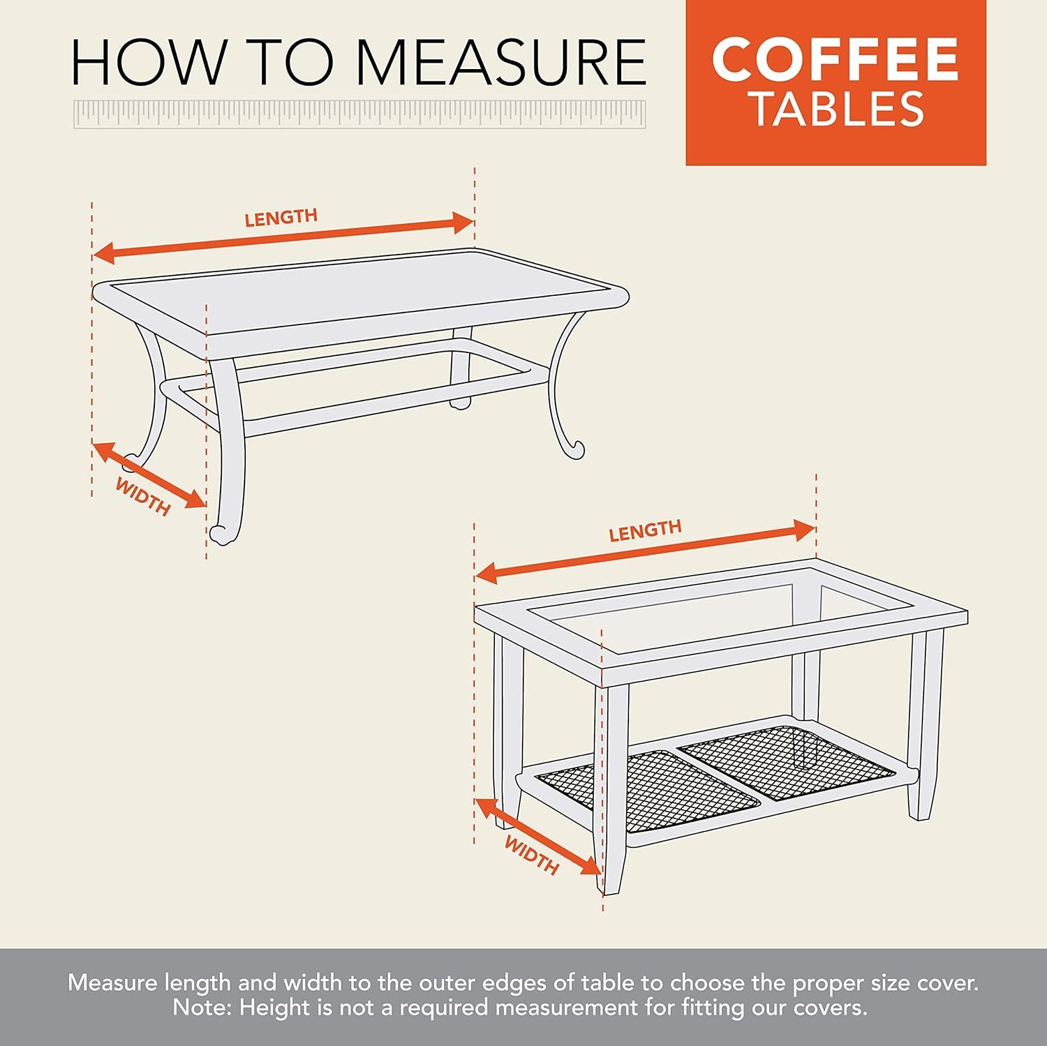 Modern Leisure Chalet Outdoor Patio Ottoman Cover, 48"L x 25"W x 18"H, Beige