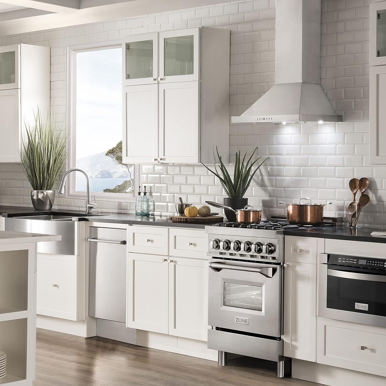 ZLINE 24 in. Convertible Vent Wall Mount Range Hood in Stainless Steel (KB-24)