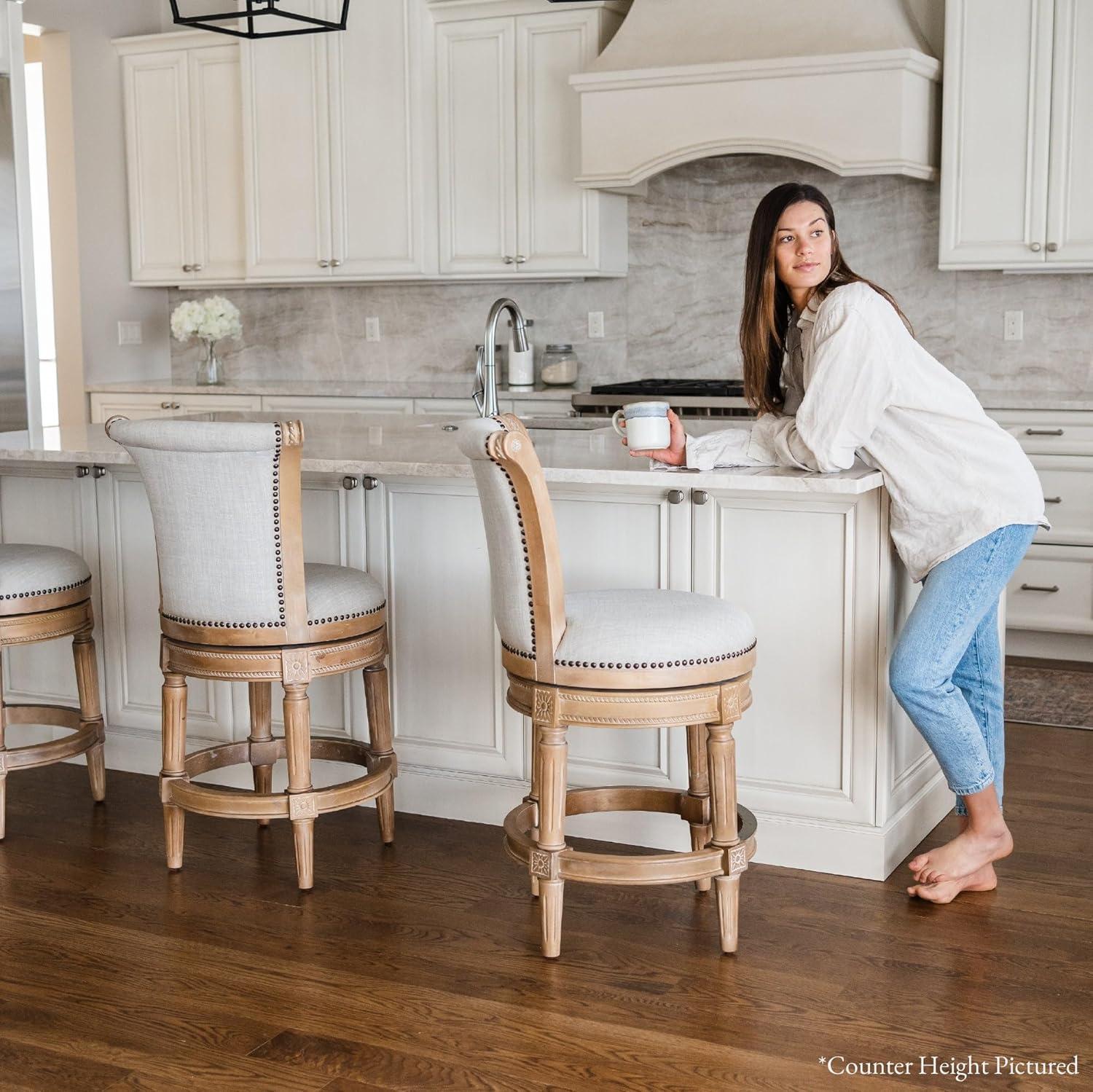 Maven Lane Maven Lane Pullman Stool with Fabric Upholstery