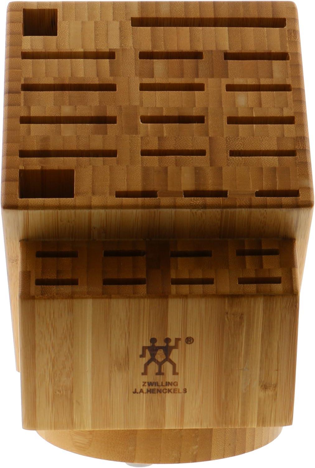 ZWILLING 26-slot Bamboo Swivel Knife Block