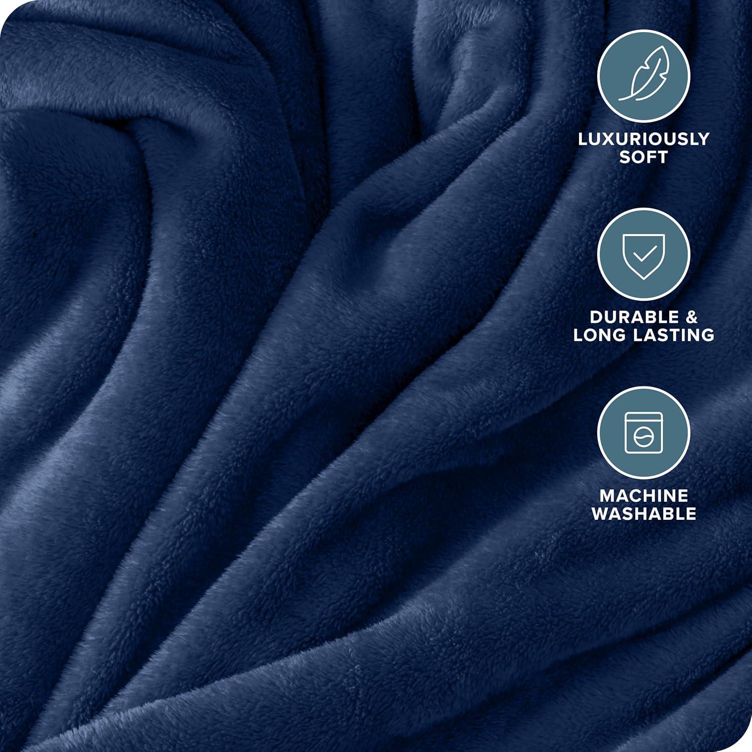 Bare Home Bare Home Microplush Fleece Blanket - Fuzzy, Warm, Bed/Throw Blanket