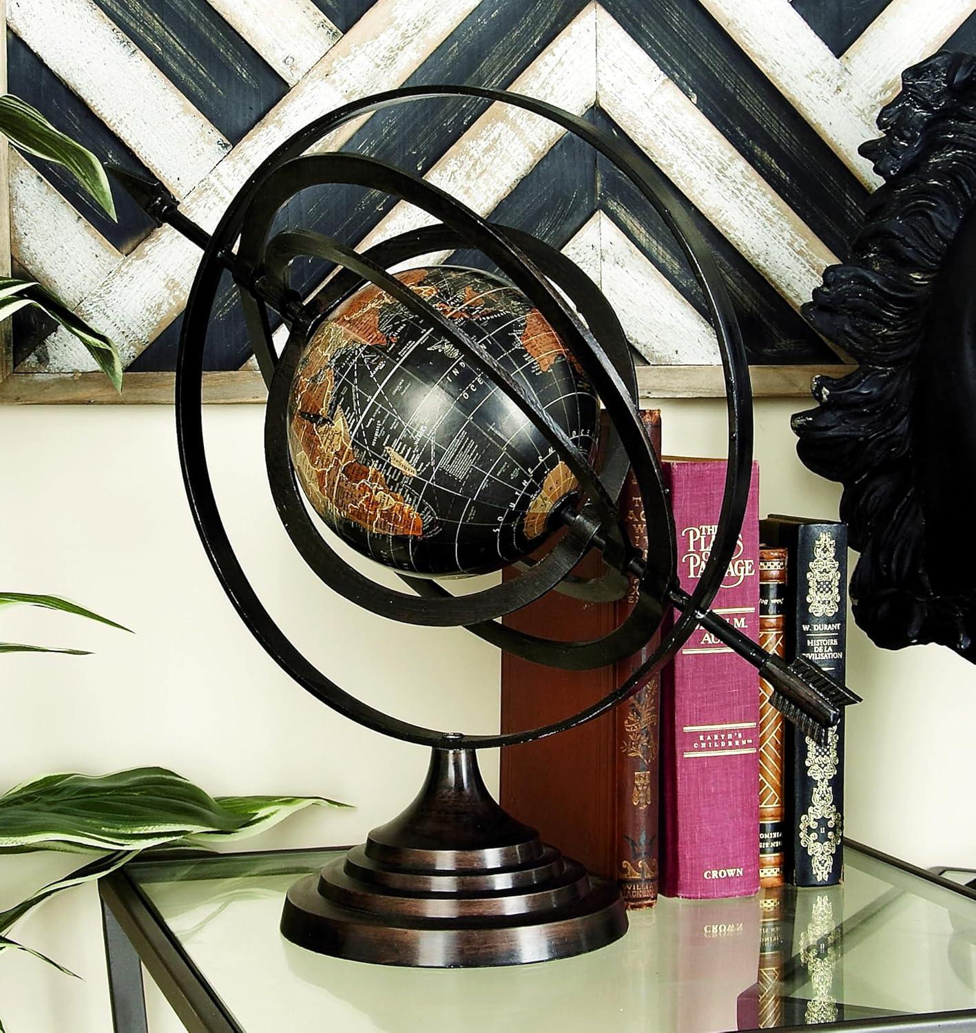 DecMode 19" Black Compass Globe