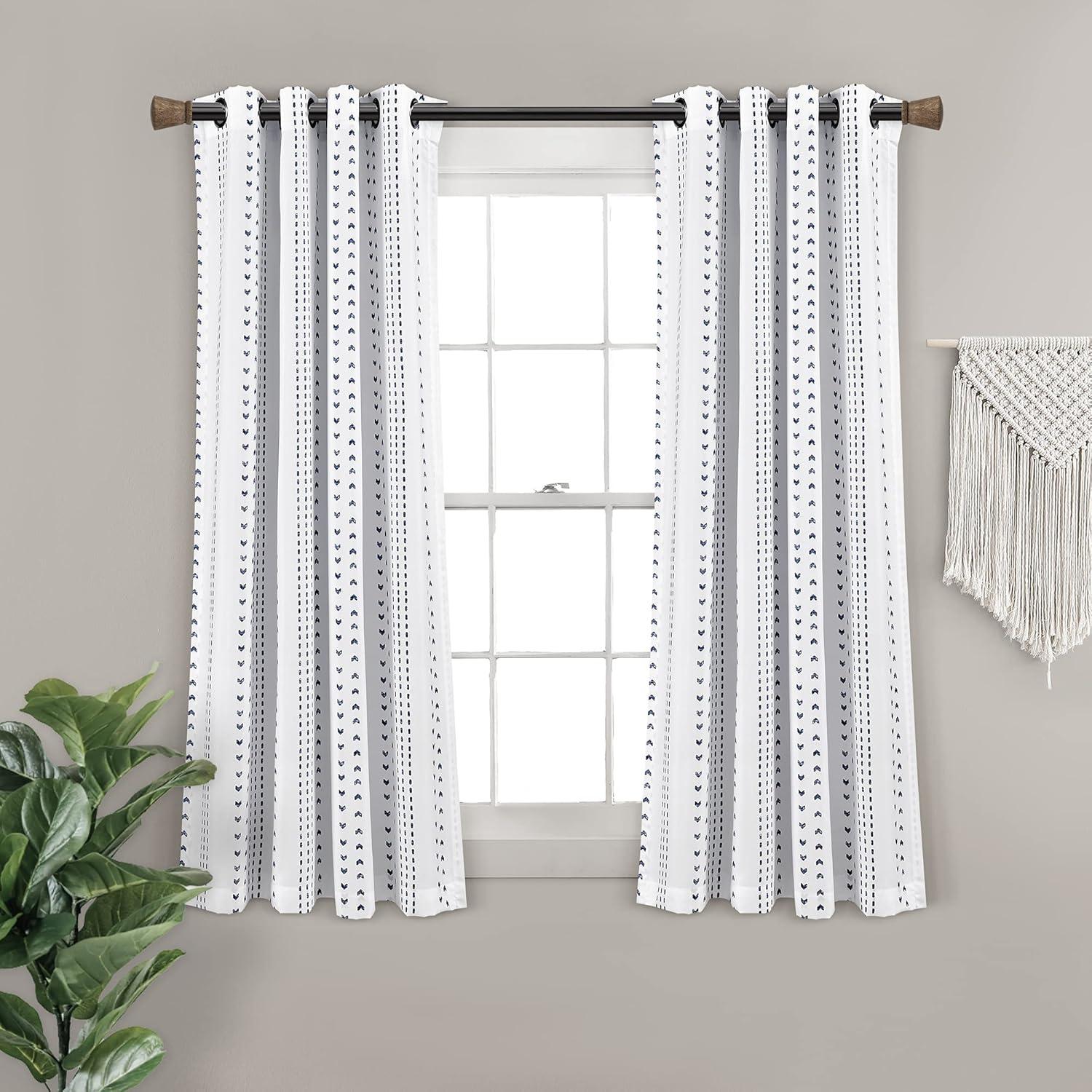 Lush Decor Semi-Sheer Curtain Panels (Set of 2)