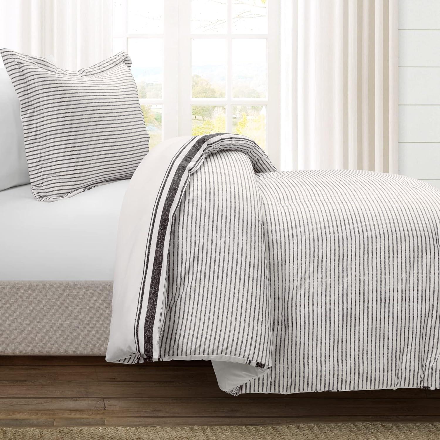 Farmhouse Standard Cotton Reversible Comforter Set