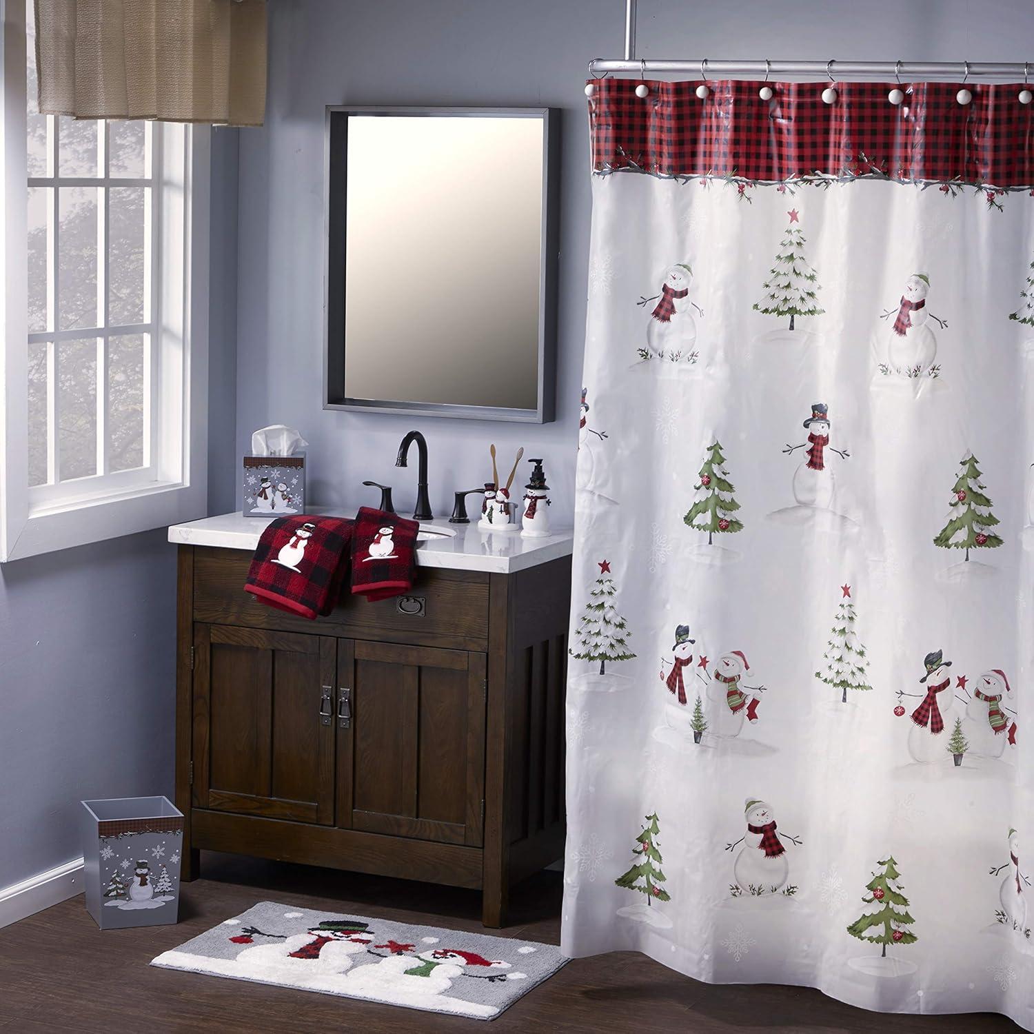 SKL Home Woodland Winter, Wastebasket, Red