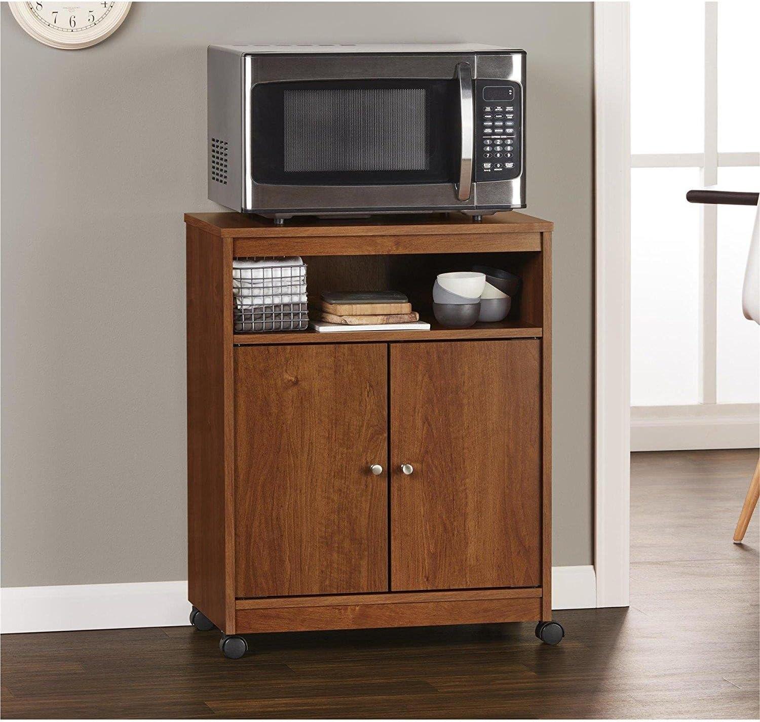 Carro para Microondas de Cocina Landry, Blanco