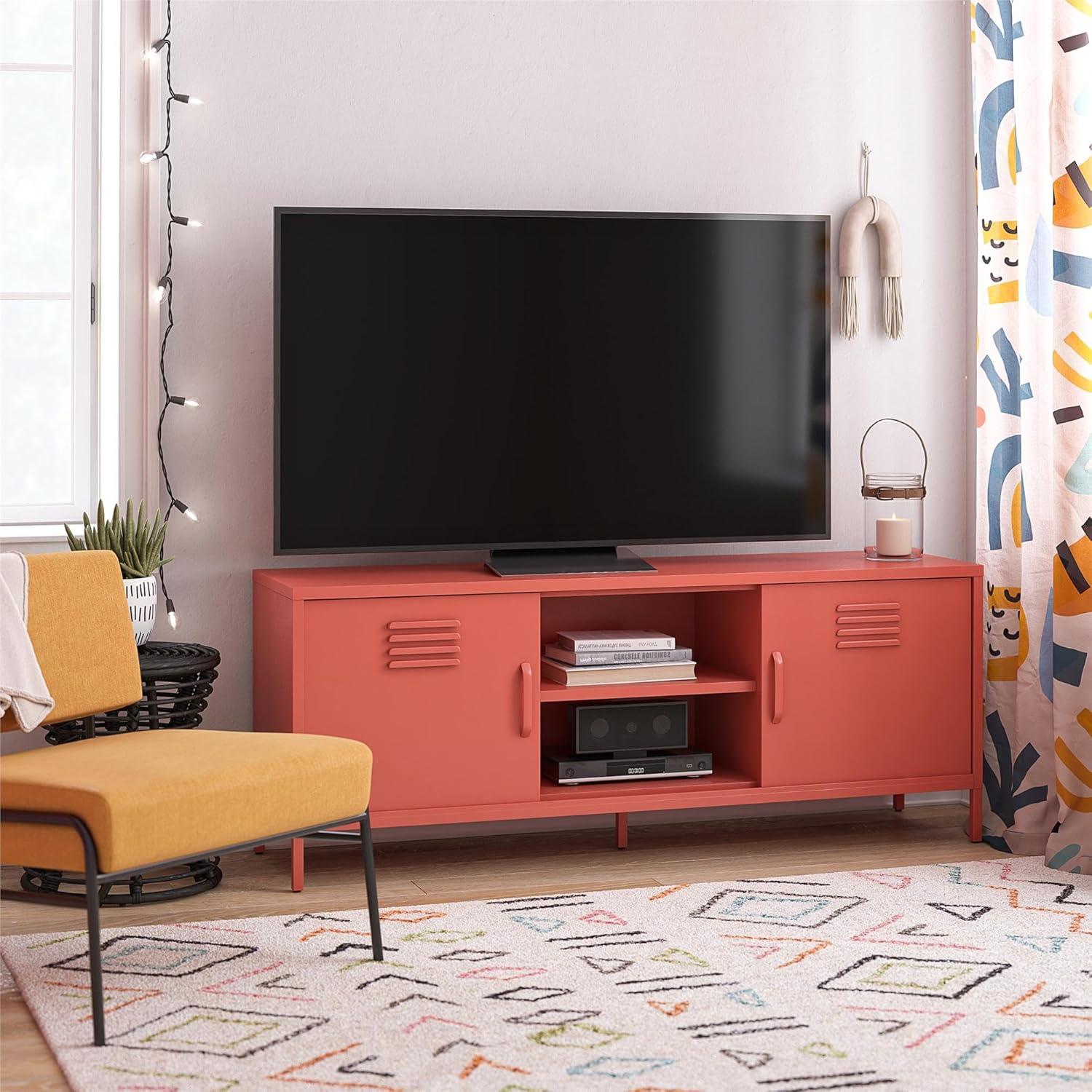 Cache Metal Locker-Style TV Stand for TVs up to 65"