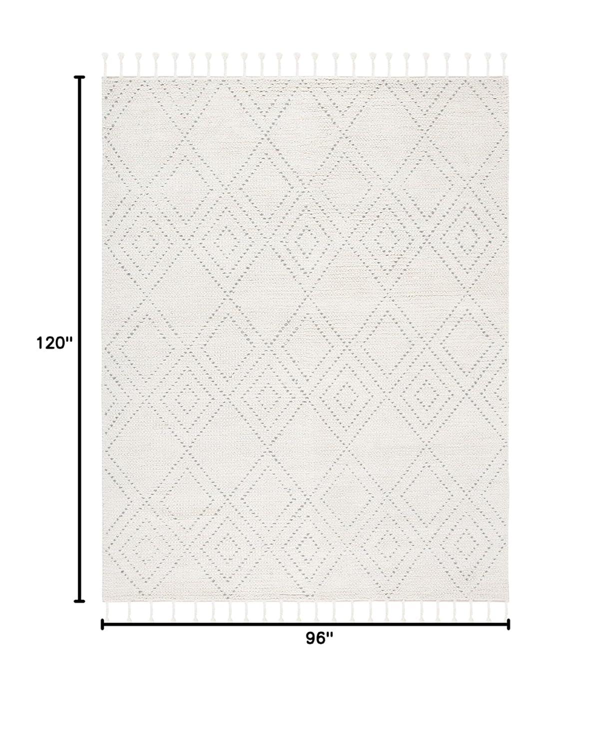 Casablanca CSB676 Hand Loomed Area Rug - Ivory/Grey - 8'x10' - Safavieh.