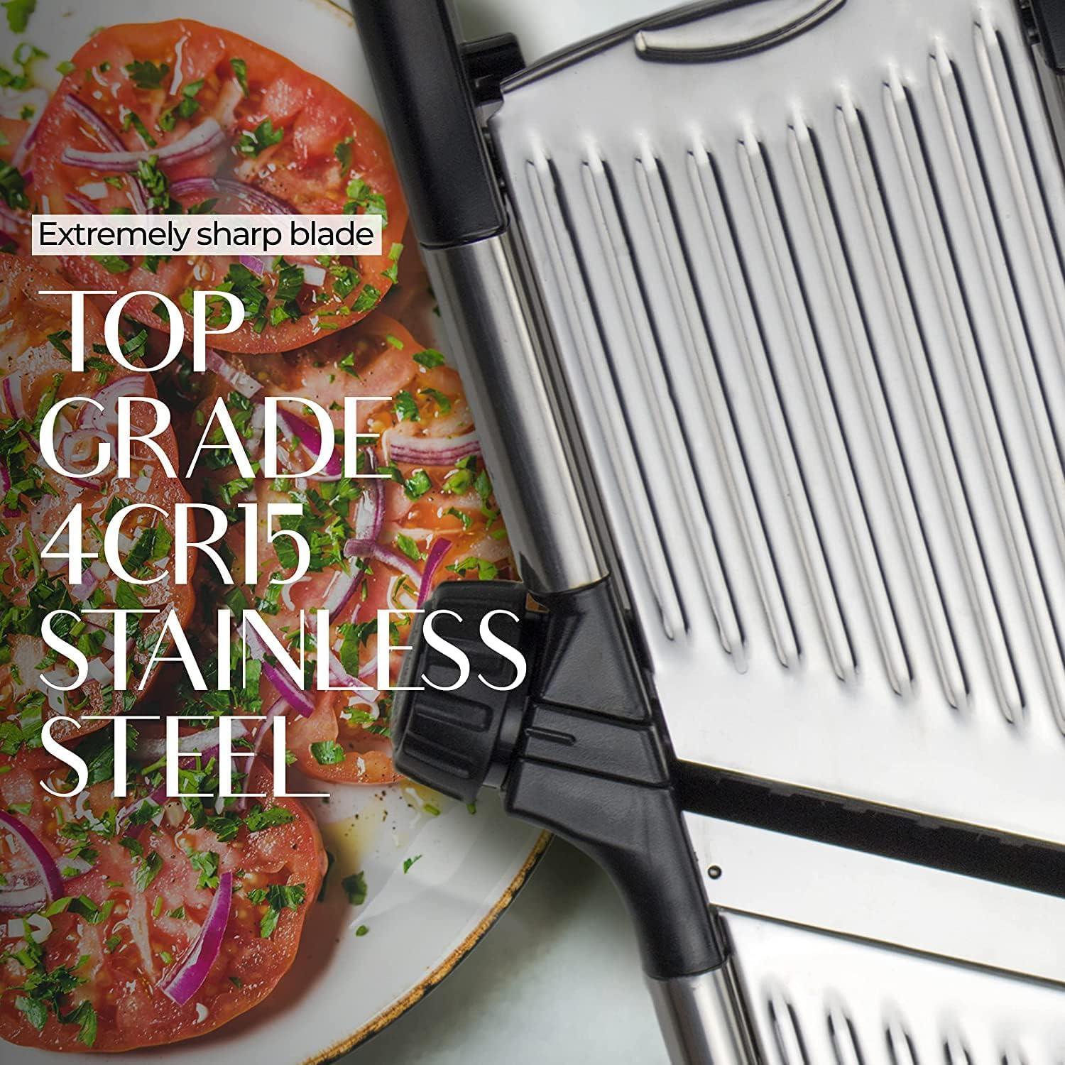 Gramercy Kitchen Co. Adjustable Stainless Steel Mandoline Food Slicer