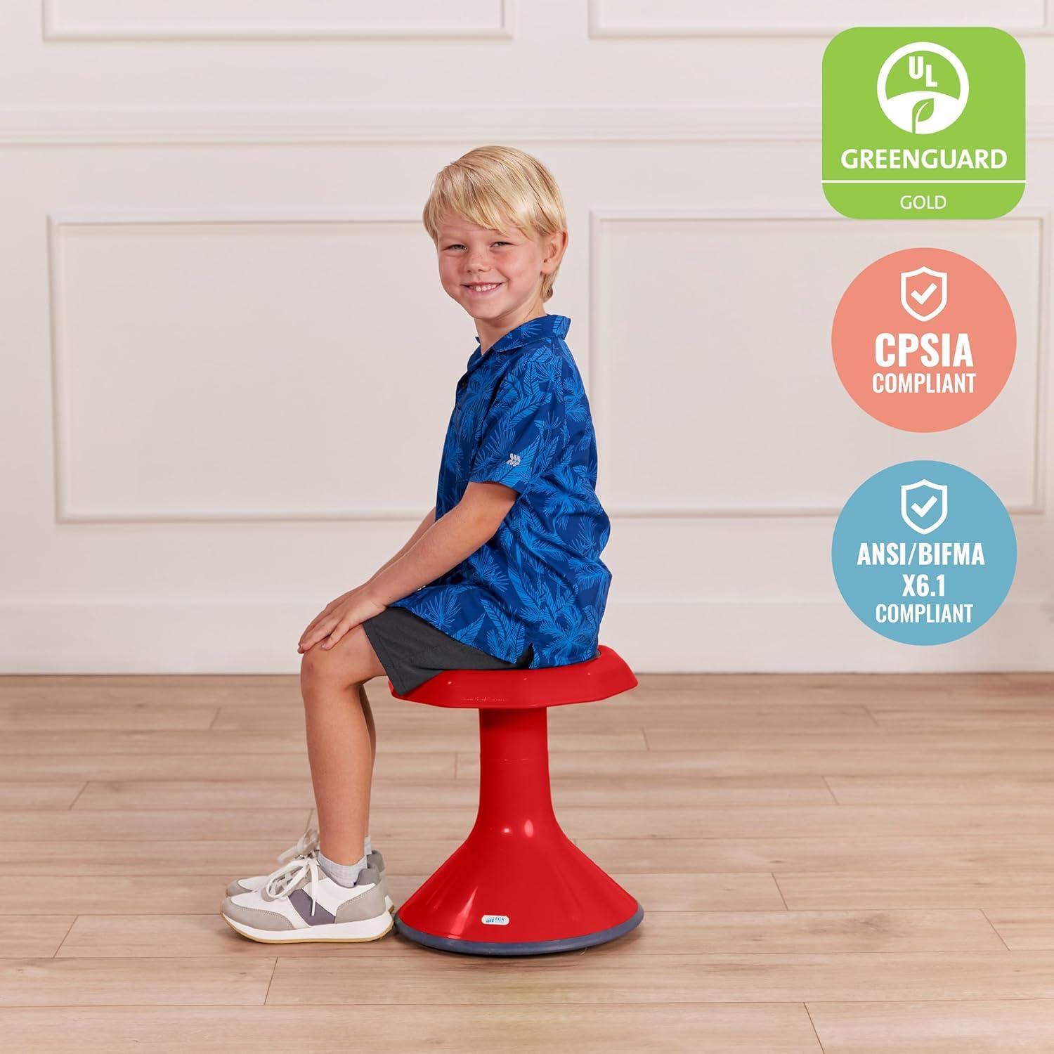 ECR4Kids ACE Active Core Engagement Wobble Stool, Flexible Seating