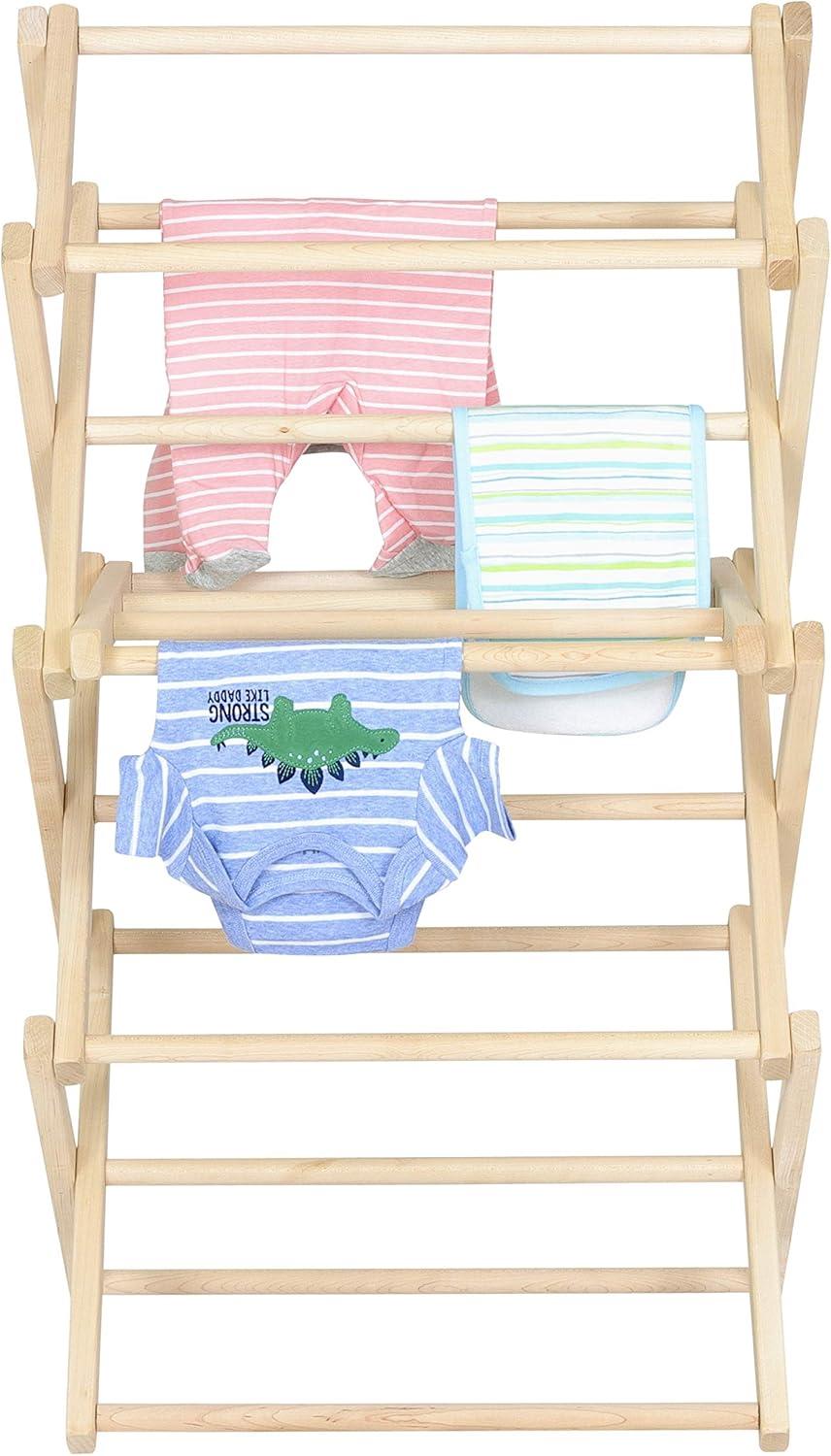 Pennsylvania Woodworks Small Wooden Clothes Drying Rack (Made in the USA) Heavy Duty 100% Hardwood