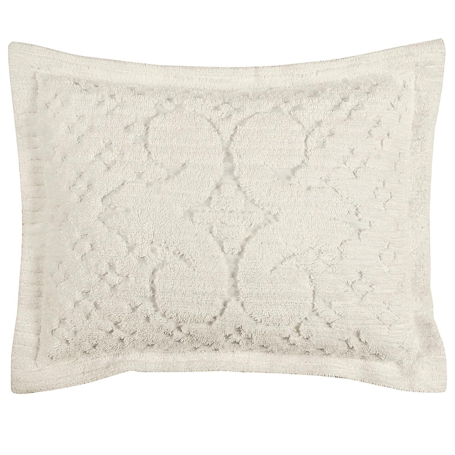 Ashton 100% Cotton Floral Medallion Tufted  Pillow Shams