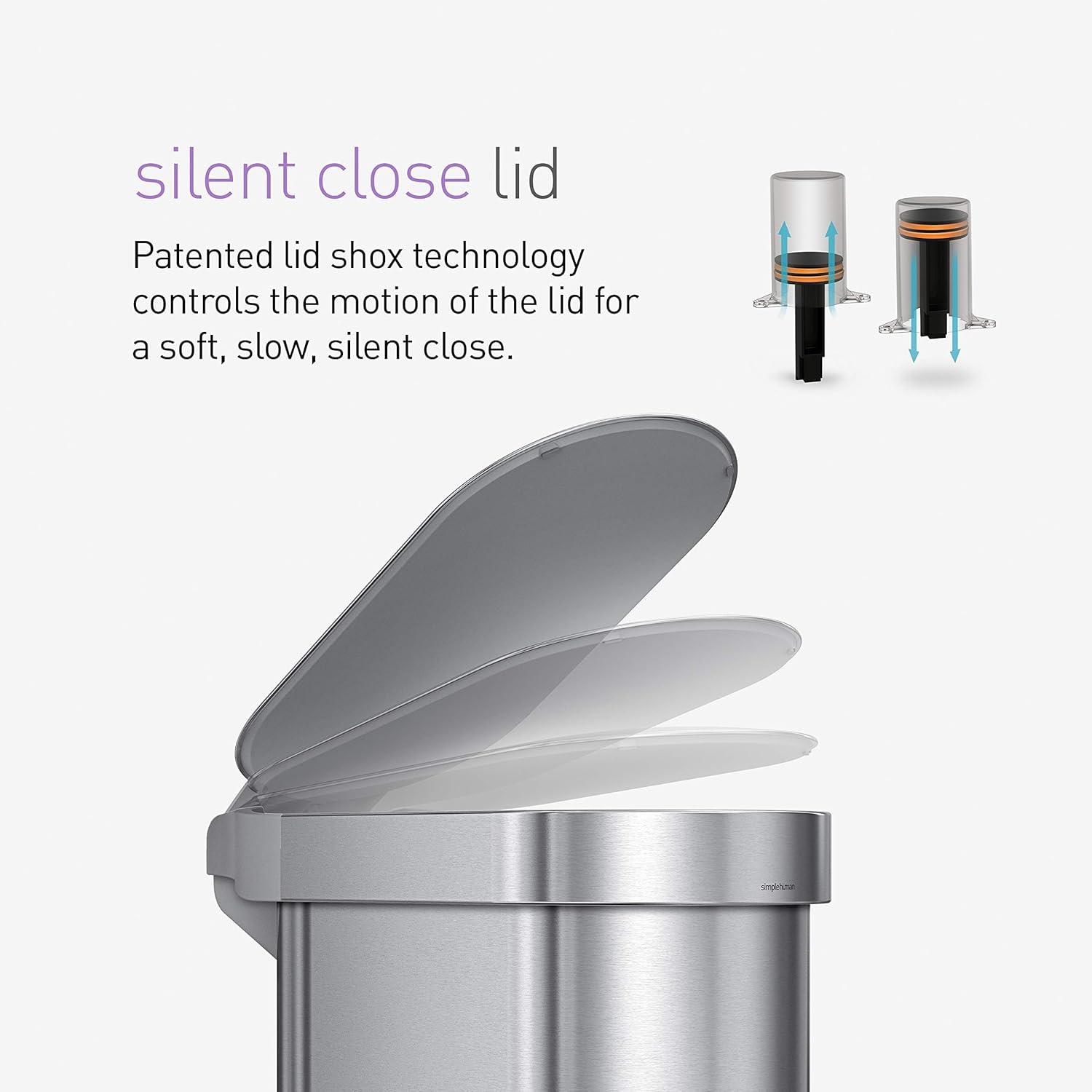 Simplehuman 45-Liter Slim Trash Can