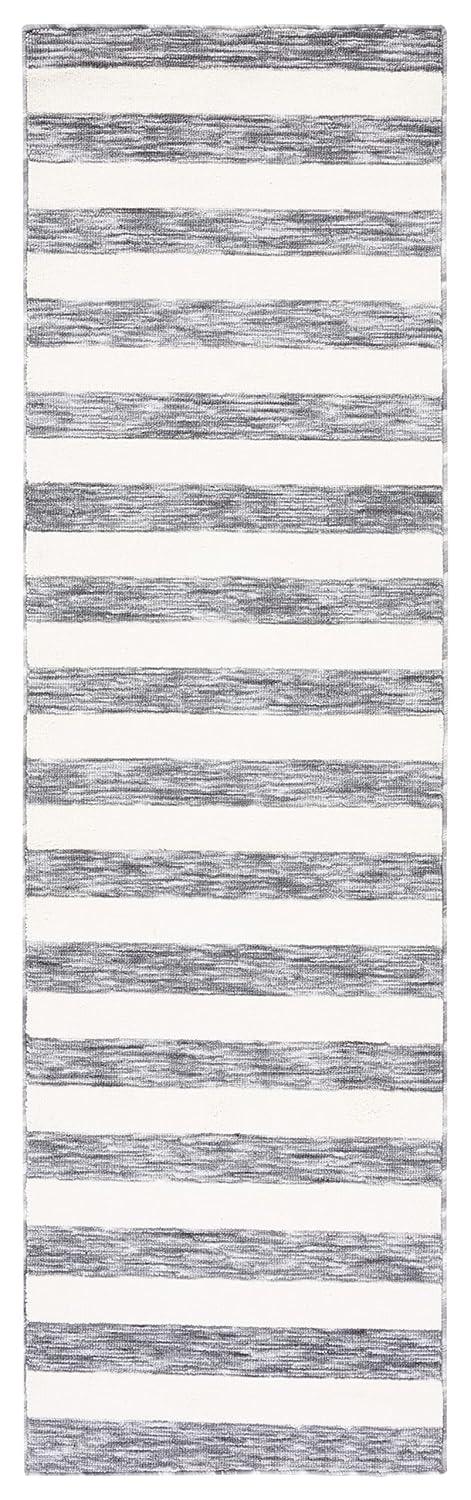 Easy Care ECR115 Power Loomed Machine Washable Indoor Runner - Dark Grey/Ivory - 2'3"x6' - Safavieh