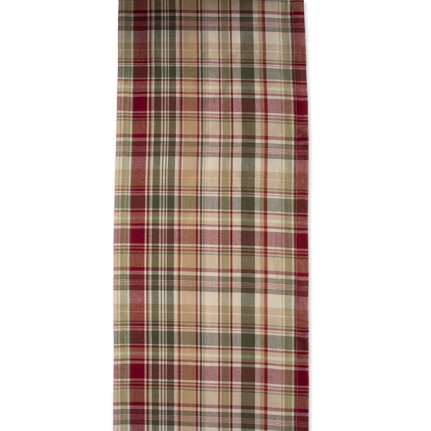 Give Thanks Plaid Table Runner 14x108