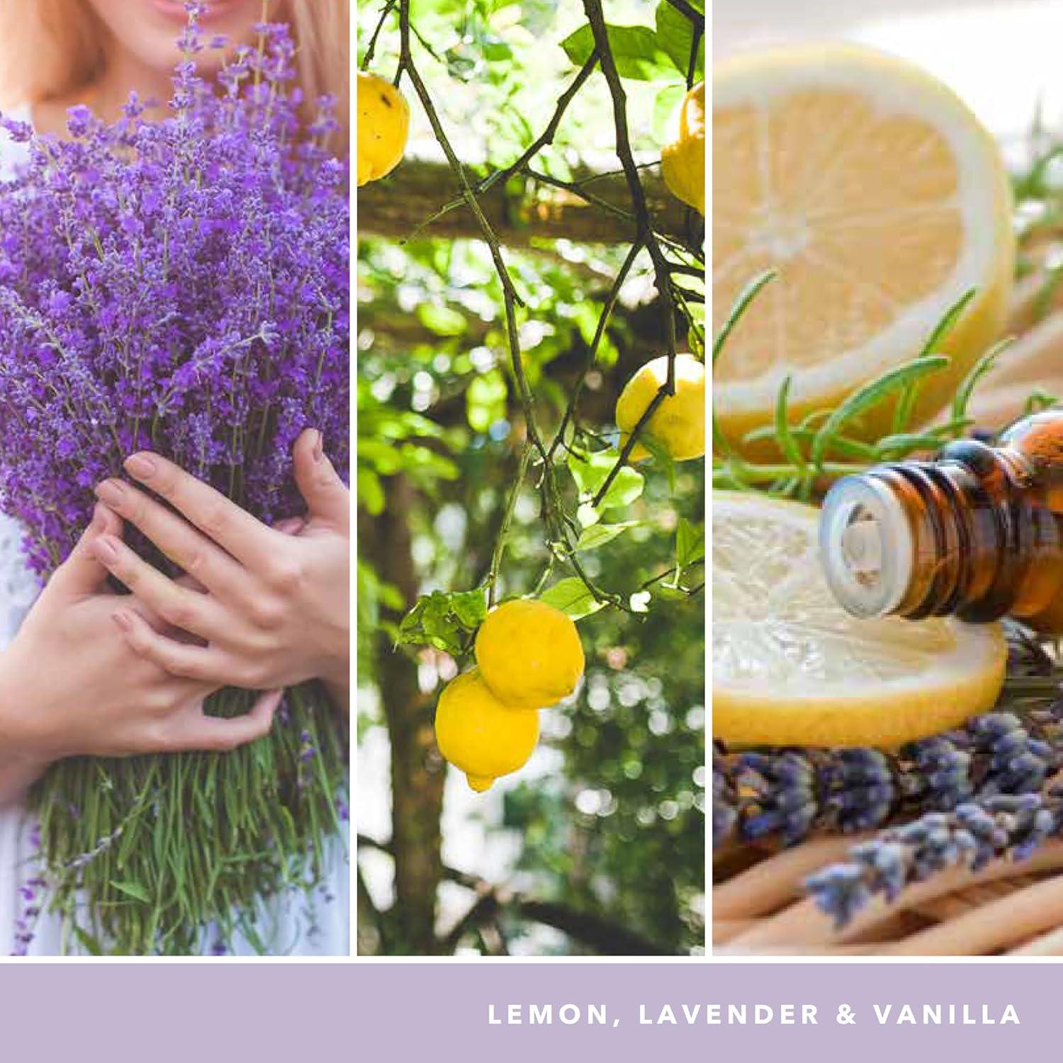 Yankee Candle Lemon Lavender Scented, Classic 22oz Large Jar Single Wick Candle, Over 110 Hours of Burn Time