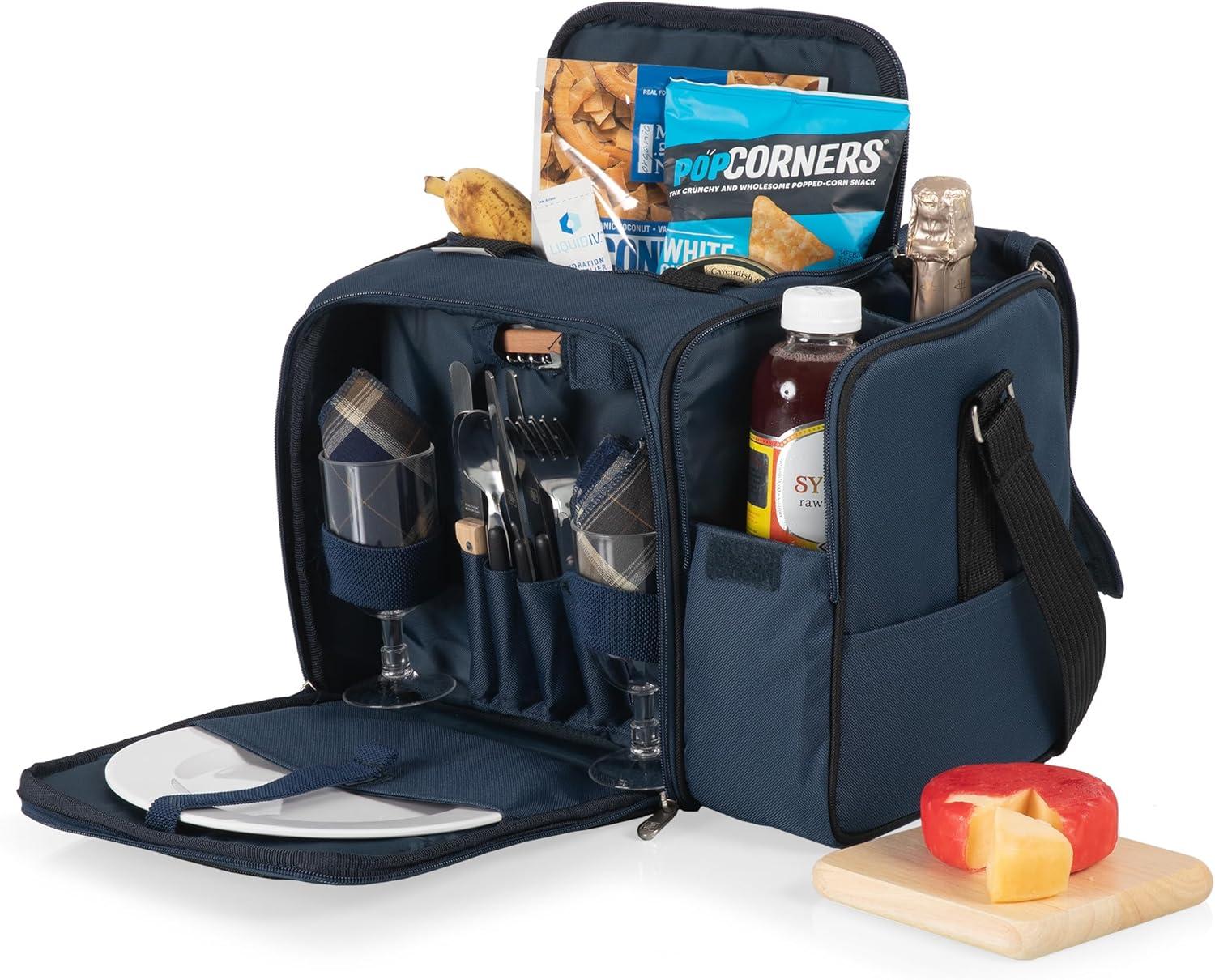 Softsided Cooler Picnic Basket Blue/Black - Picnic Time