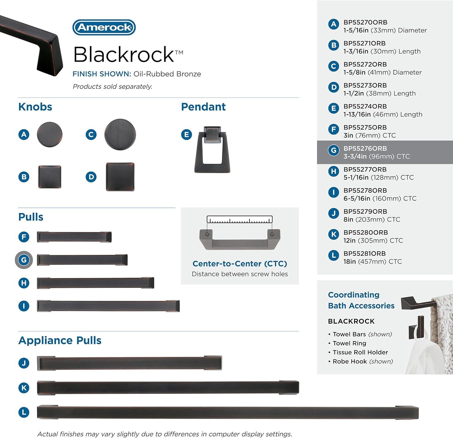 Blackrock 3 3/4" Center to Center Bar Pull