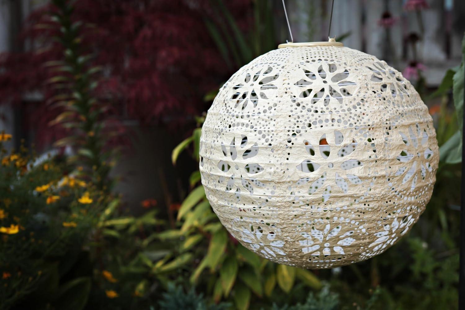 Boho Globe Solar Outdoor Lantern