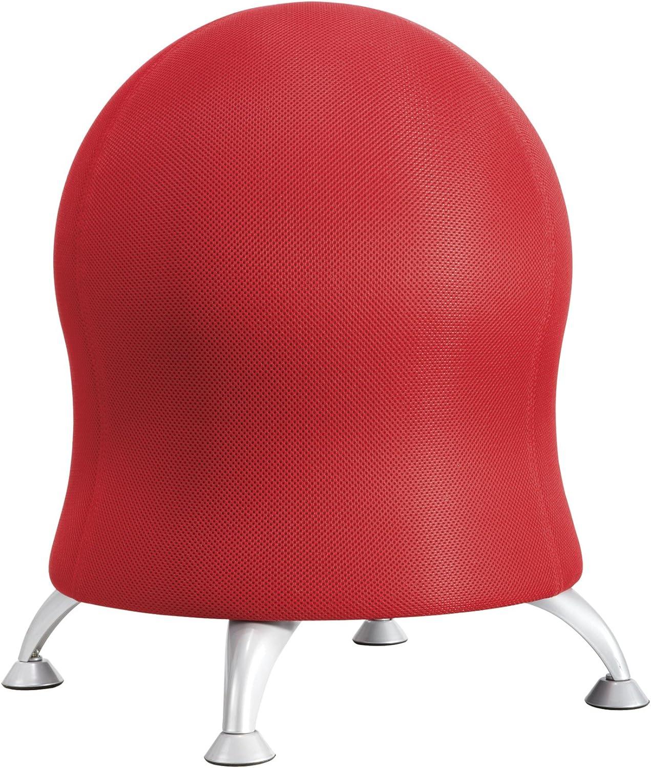 Crimson Mesh Fabric Zenergy Active Seating Chair with Steel Legs