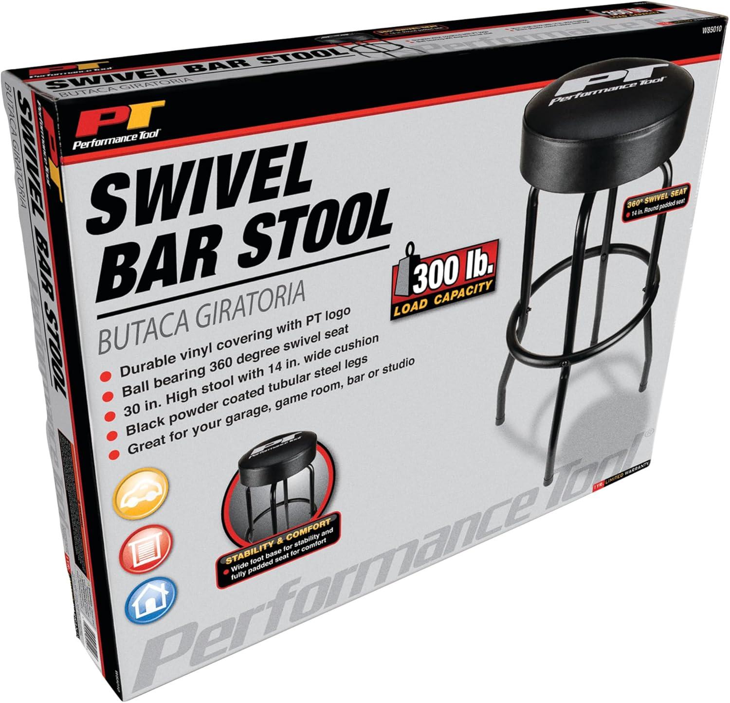 Wilmar W85010 Performance Tool 30" Bar Stool Swivel Seat