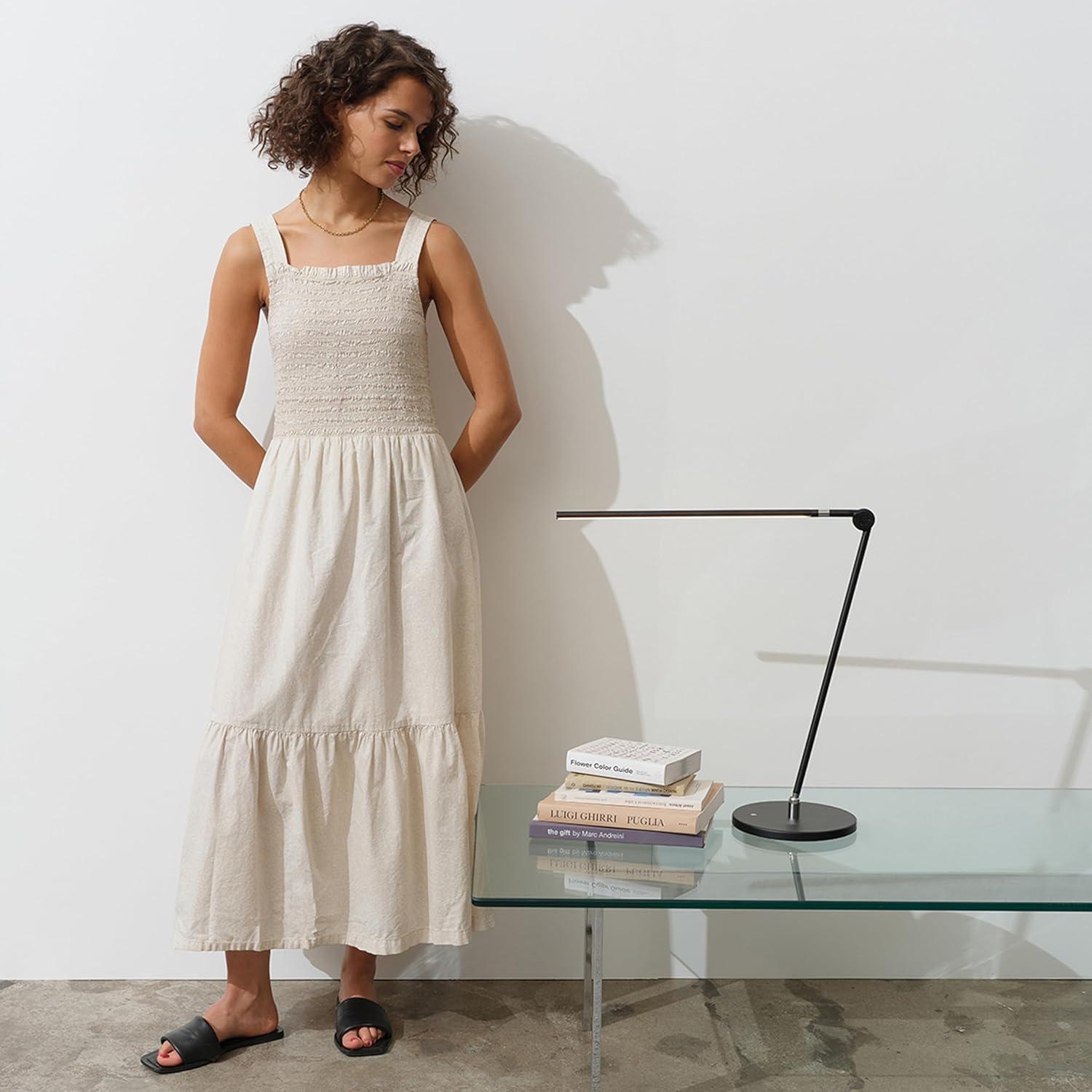 Brightech Libra 39 in. Dimmable LED Industrial Desk Lamp with USB-C Port and Adjustable Lamp Head & Reviews | Wayfair