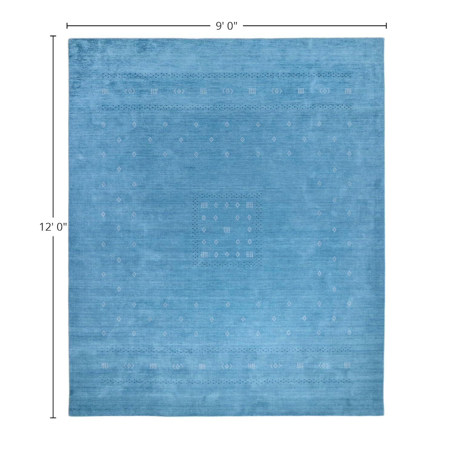 Cyrena Hand-Loomed Wool Rug - Sapphire / 9' x 12'