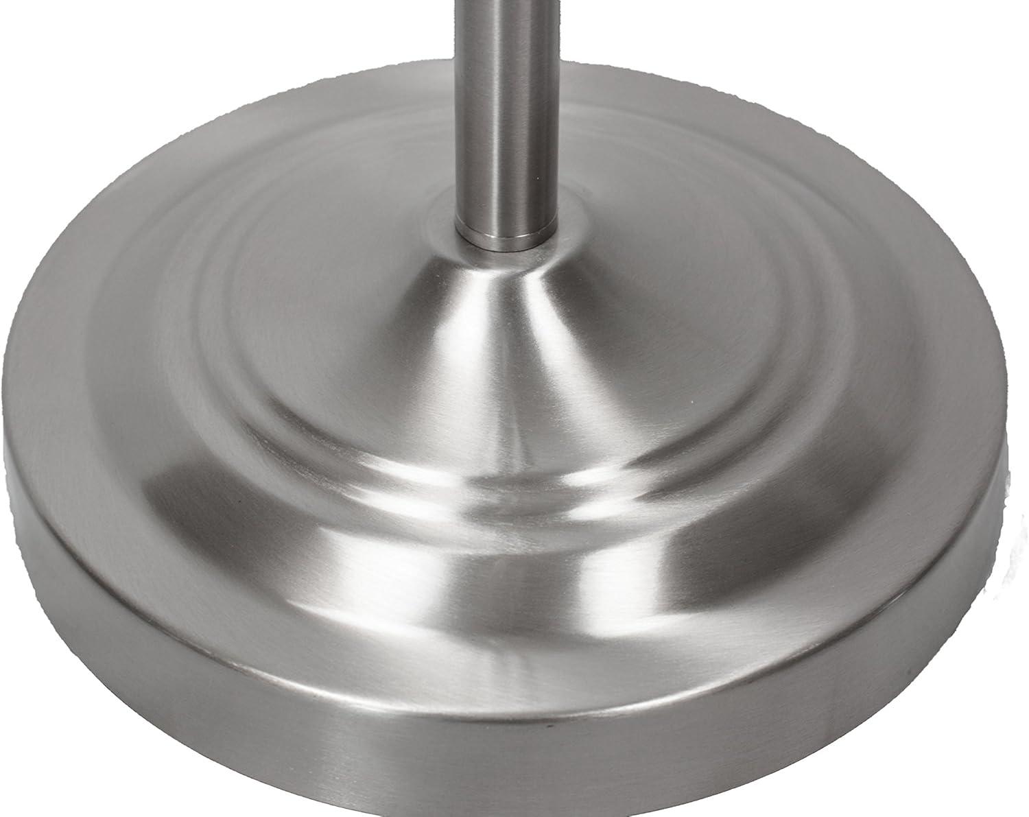 daylight24 Natural Daylight Battery Operated Cordless Floor Lamp, Brushed Nickel