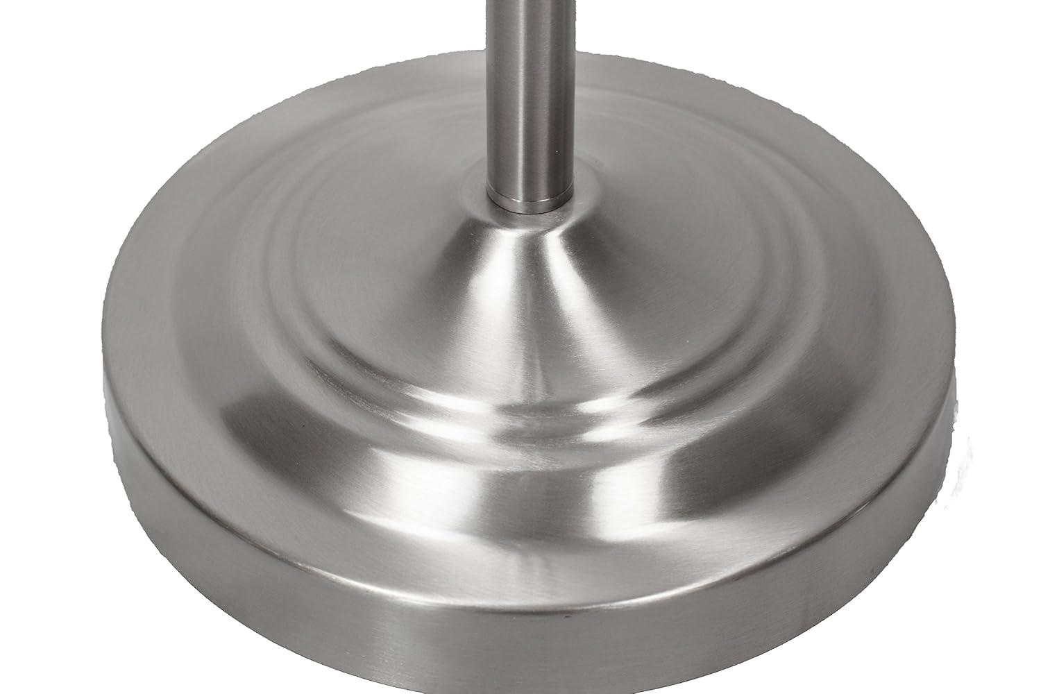 daylight24 Natural Daylight Battery Operated Cordless Floor Lamp, Brushed Nickel