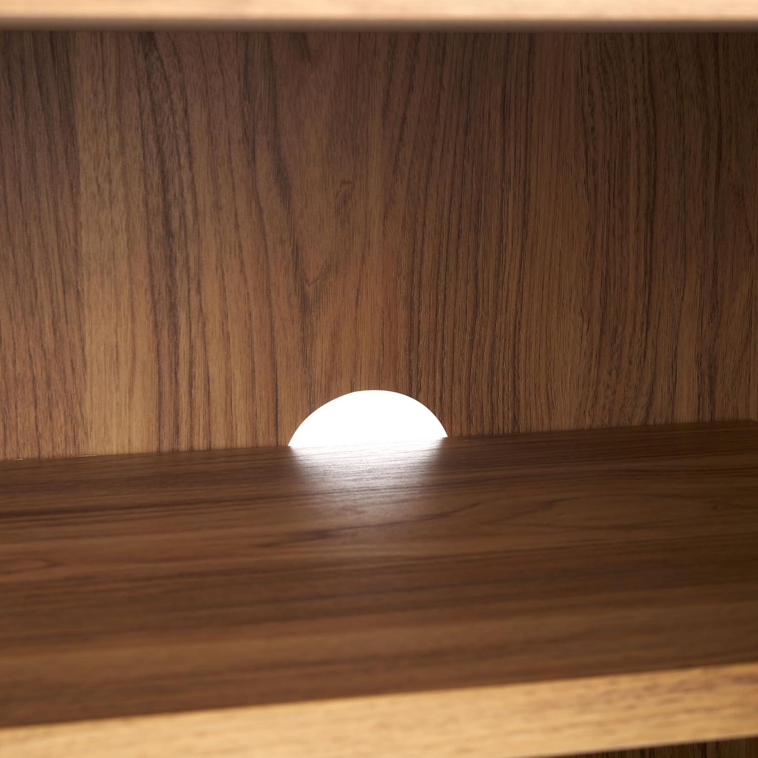 Lylia 4 Door Media Stand - MED9623 - Oak/Black - Safavieh