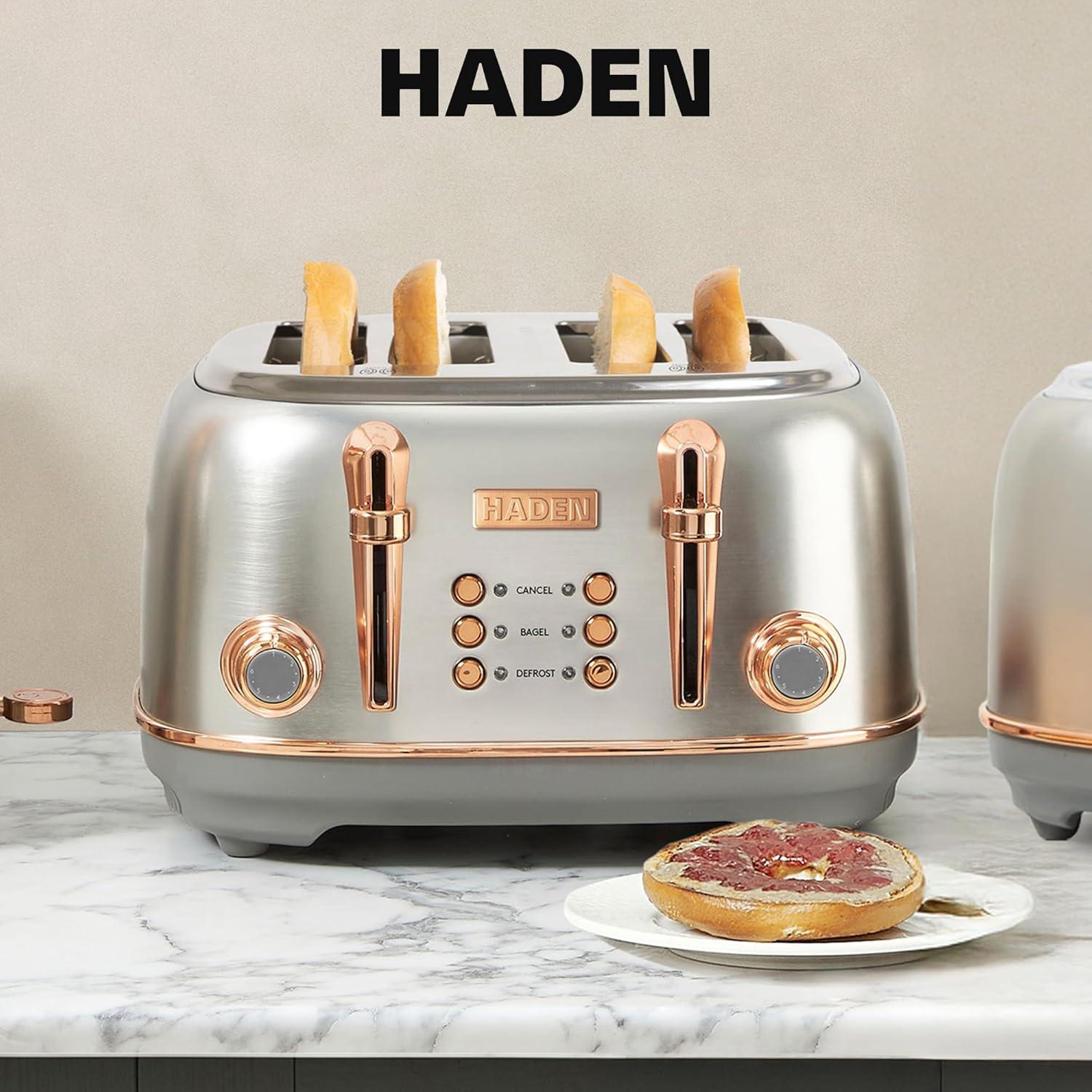 HADEN Heritage 4-Slice Wide Slot Toaster