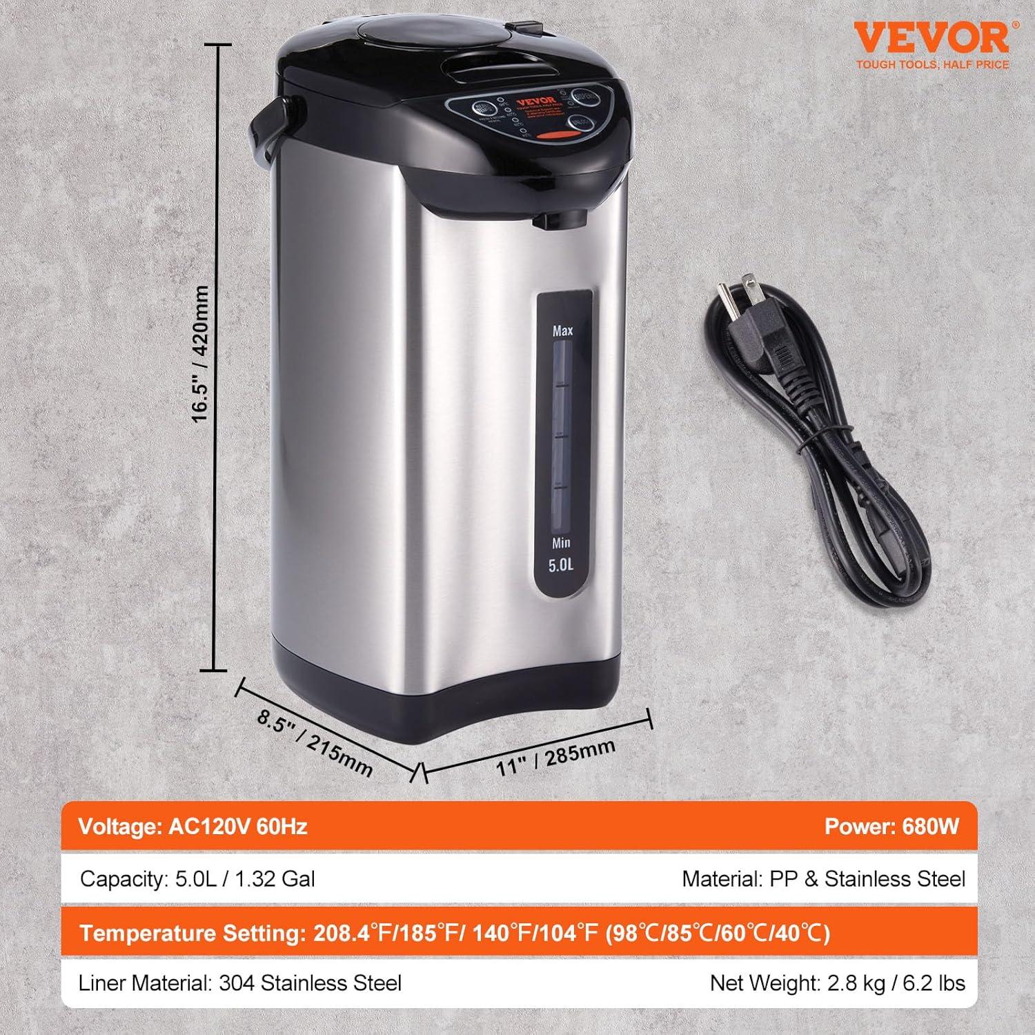 VEVOR VEVOR Stainless Steel Electric Tea Kettle