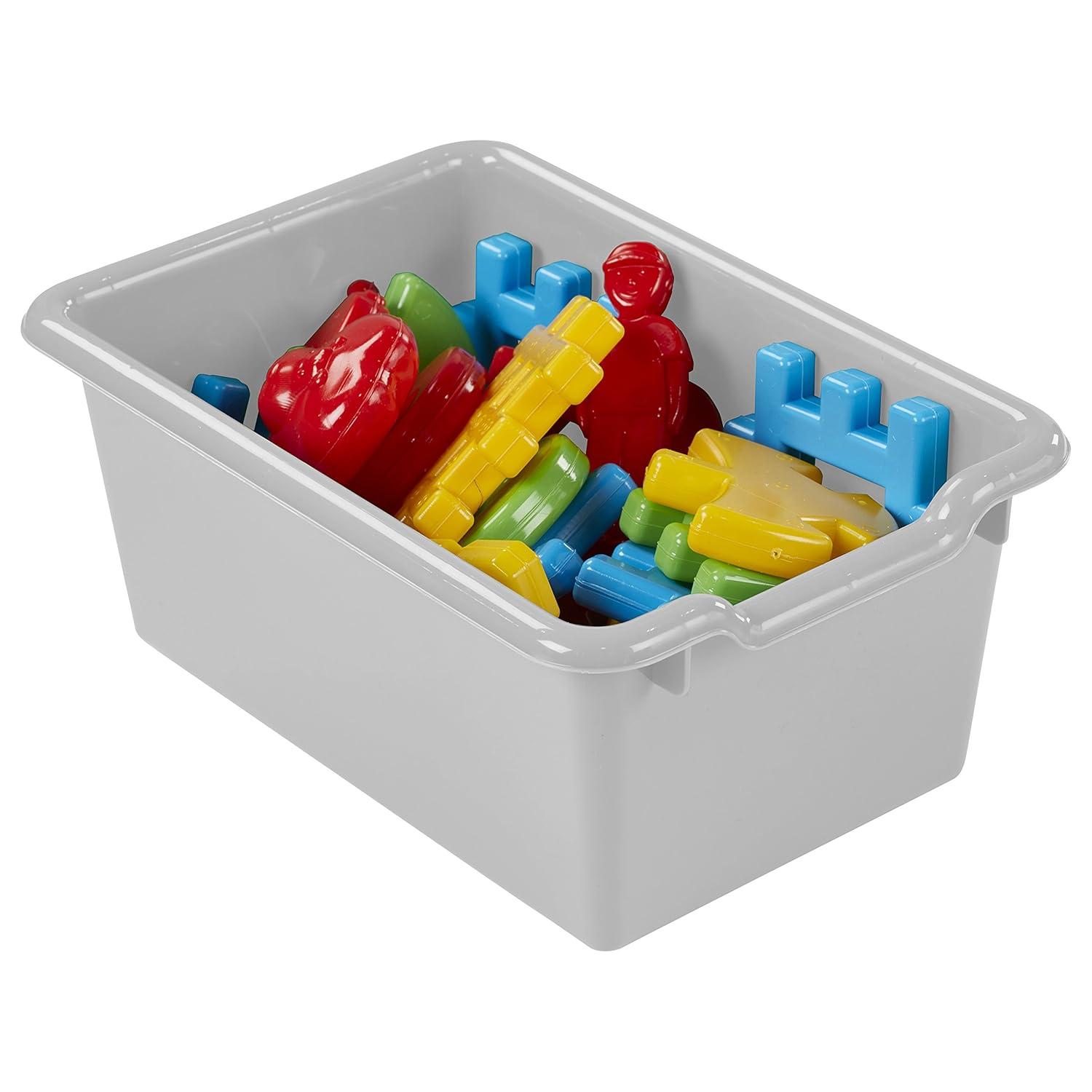 ECR4Kids ECR4Kids Scoop Front Storage Bin, Multipurpose Organization, 5-Piece (Set of 5)