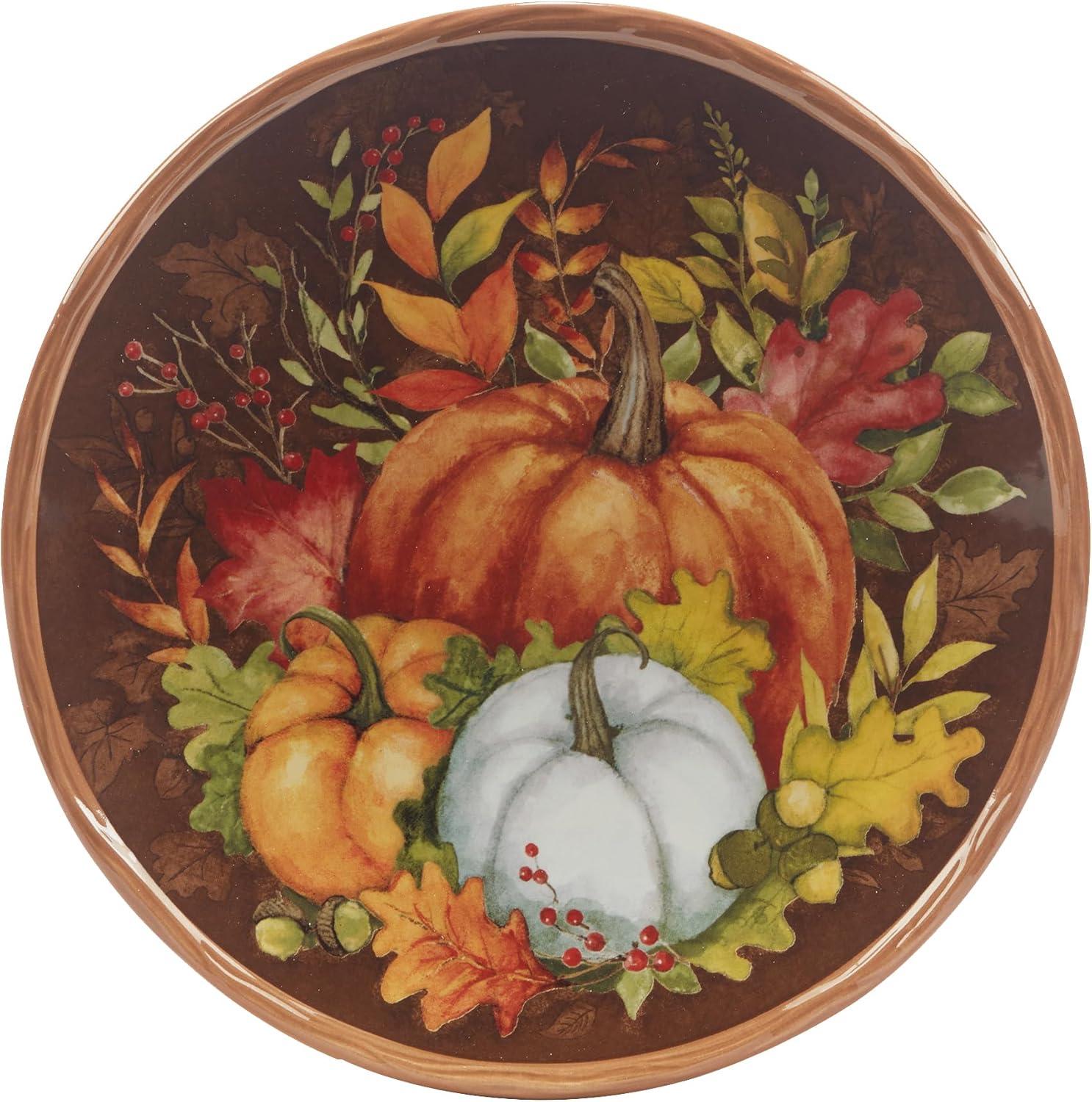 Certified International Set of 4 Harvest Blessings Dessert Plates