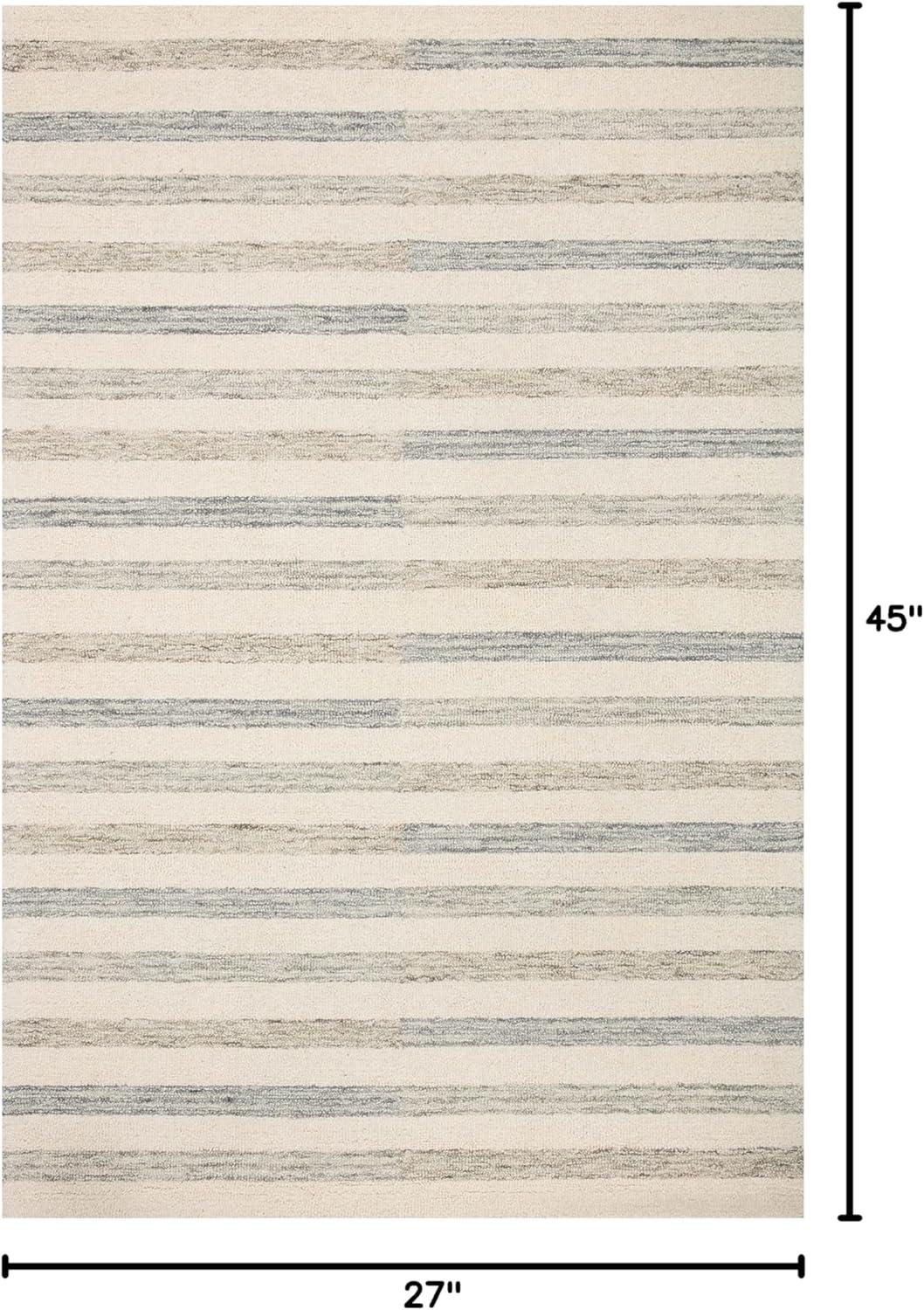 Chris Loves Julia x Loloi Chris Collection CHR-05 Ivory / Slate, TransitionalArea Rug