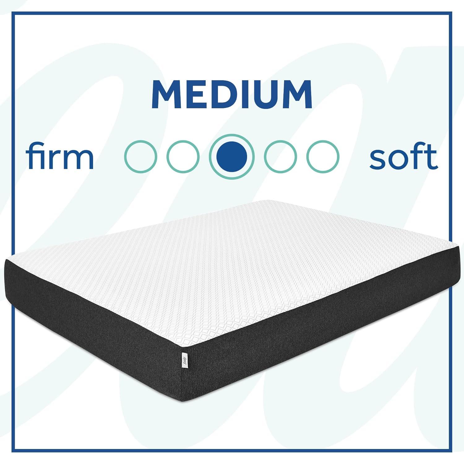 Queen Gel Memory Foam Mattress with Cooling Cover