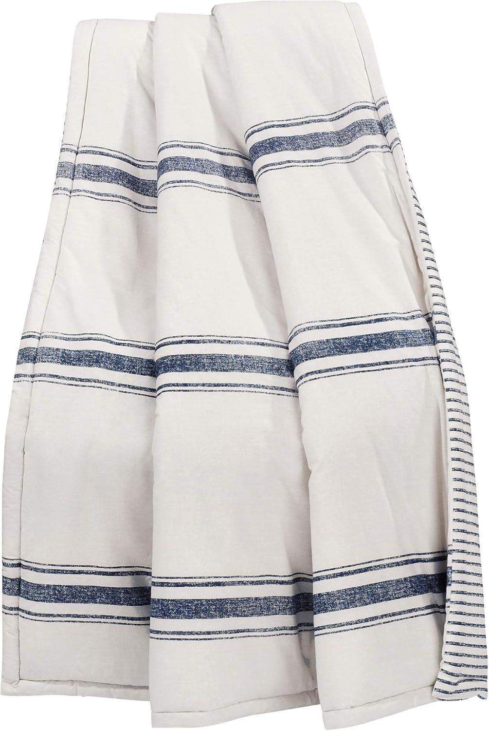 50"x60" Farmhouse Striped Throw Blanket - Lush Décor