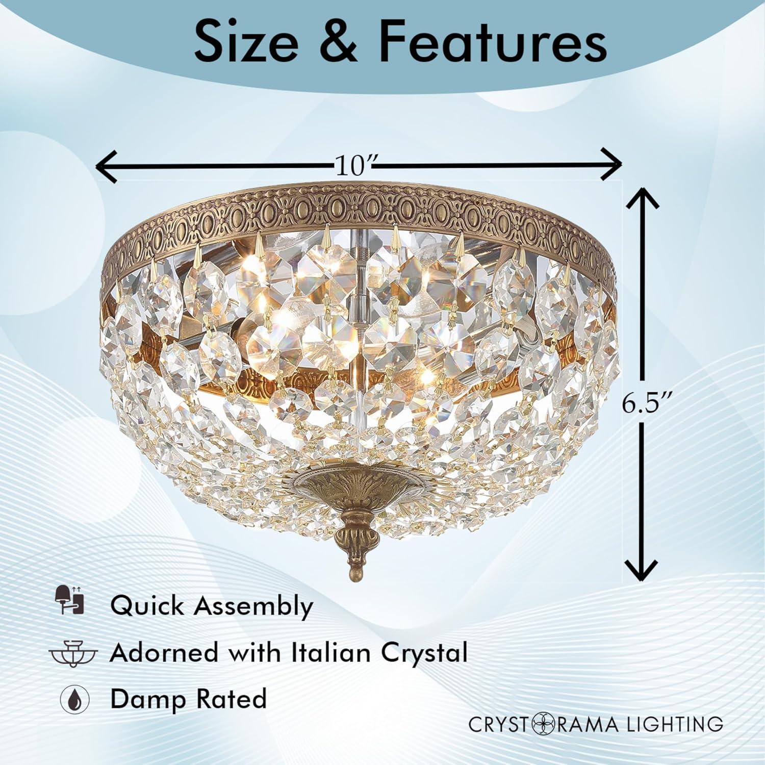 Willa Arlo™ Interiors Serita Crystal Flush Mount