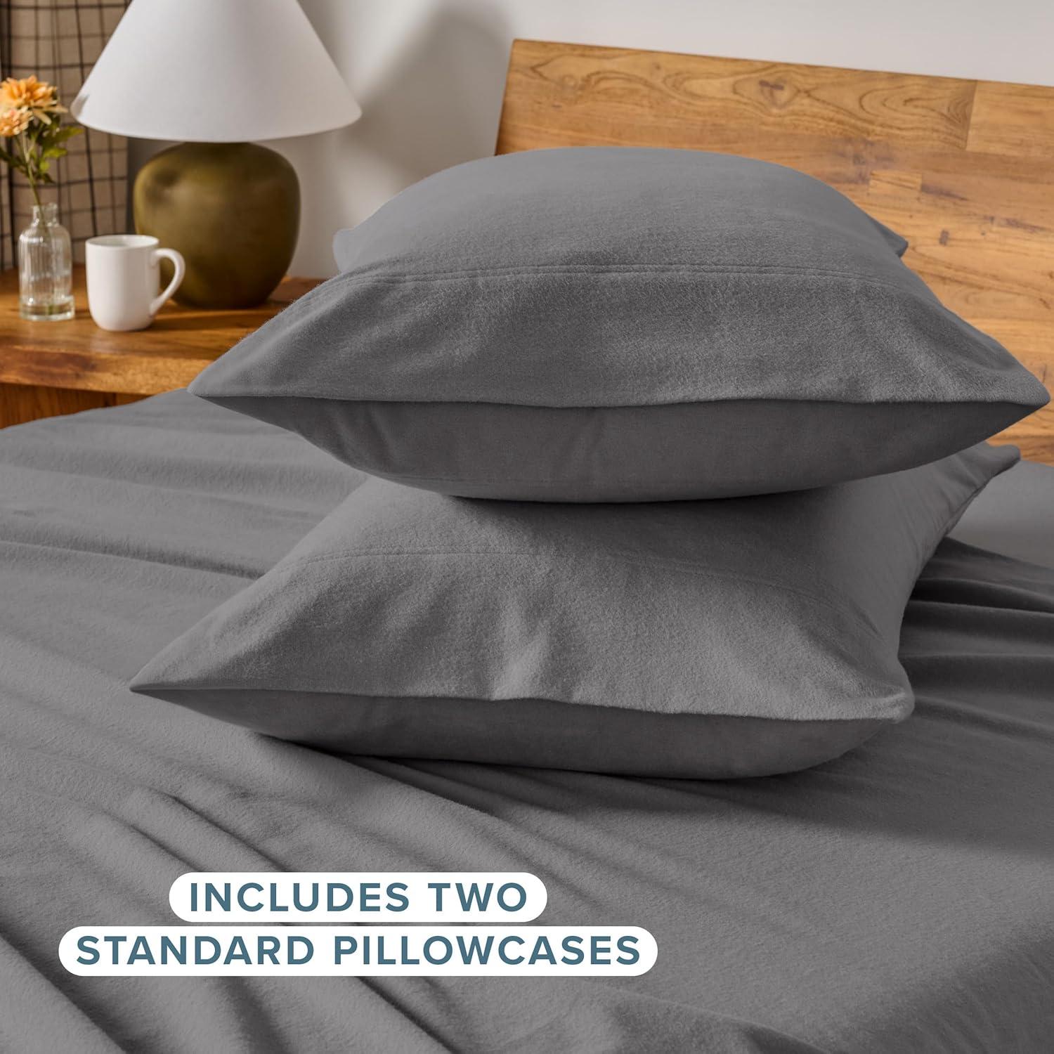 100% Cotton Flannel Pillowcase (Set of 2)